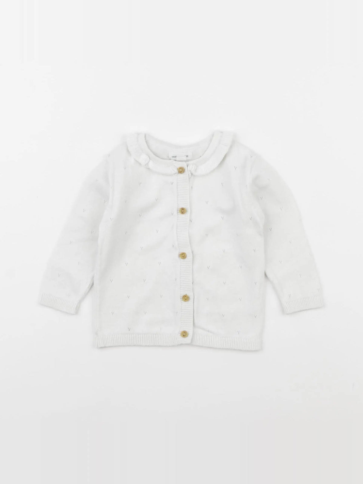 Vertbaudet - gilet blanc - 3 mois