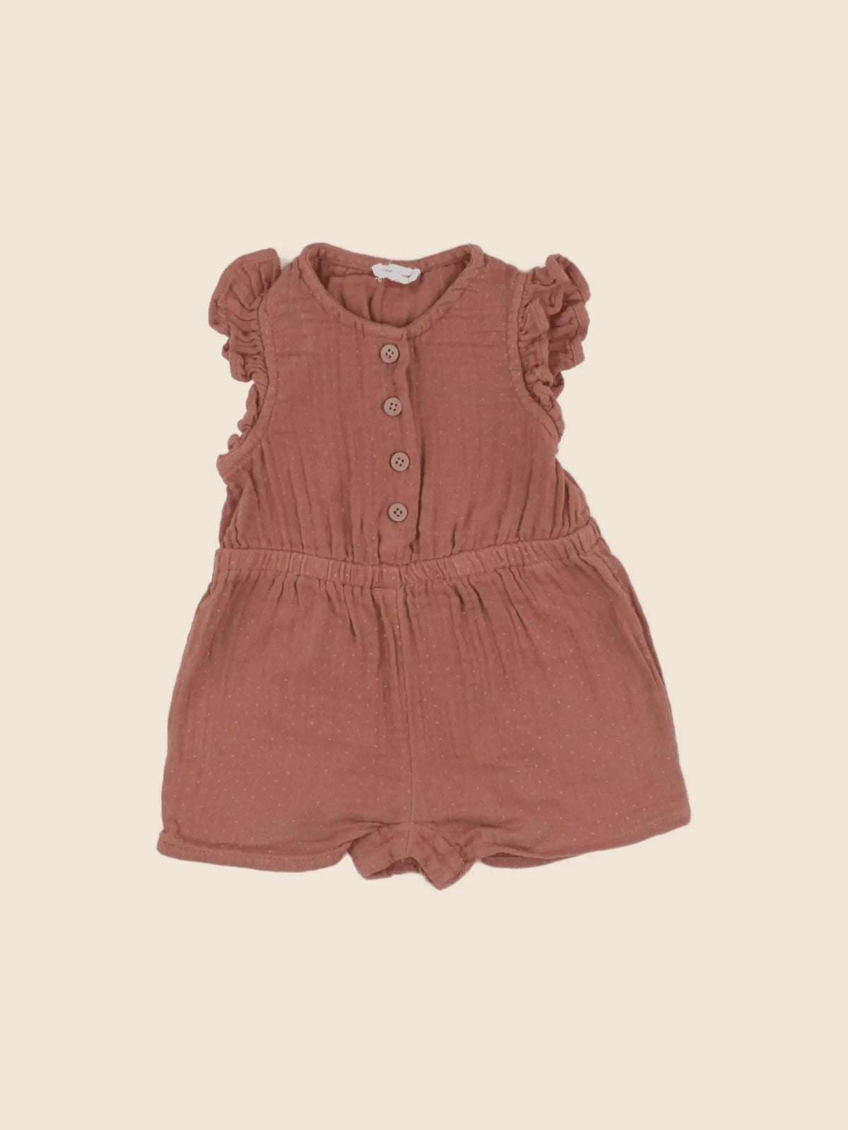 Vertbaudet - combinaison marron - 6 mois