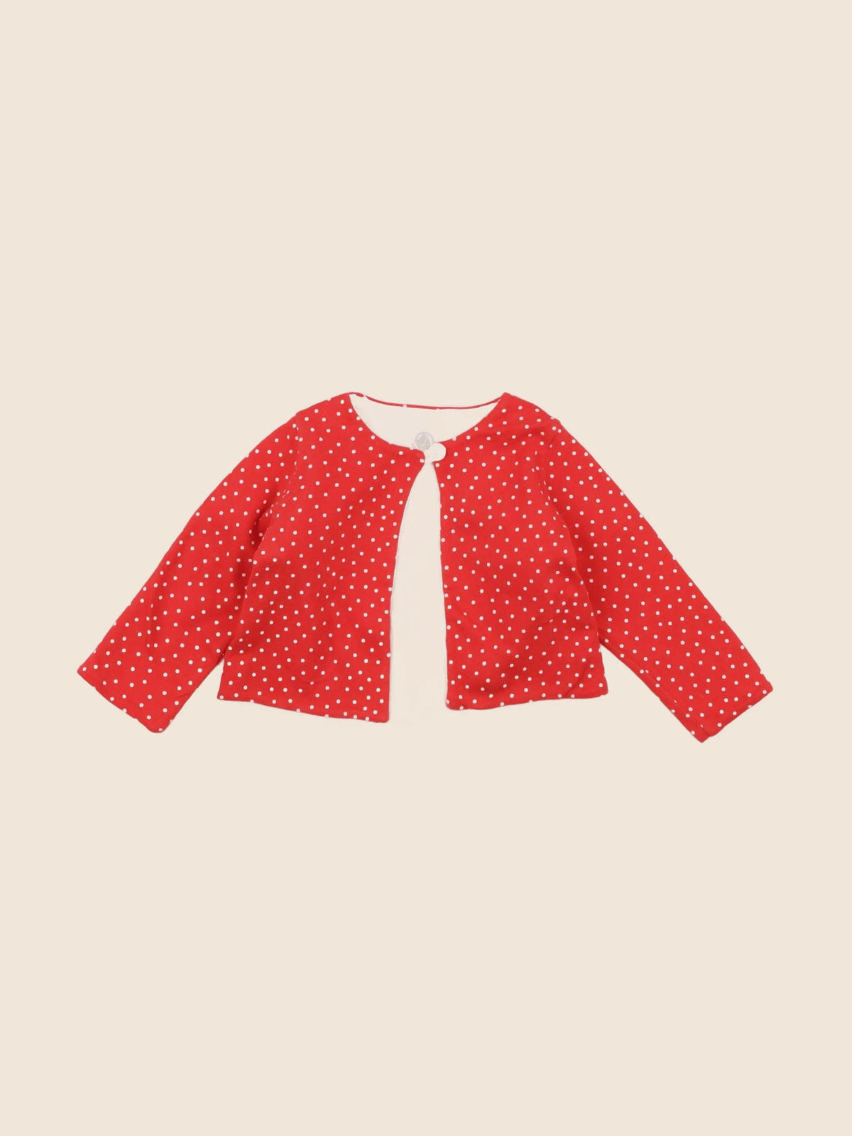 Petit Bateau - gilet rouge - 6 mois