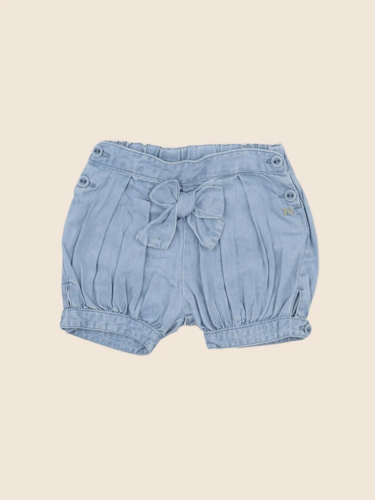 Natalys - short bleu - 6 mois