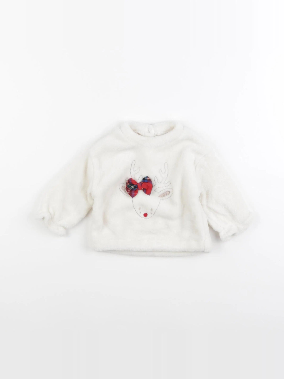 Vertbaudet - sweat beige - 6 mois