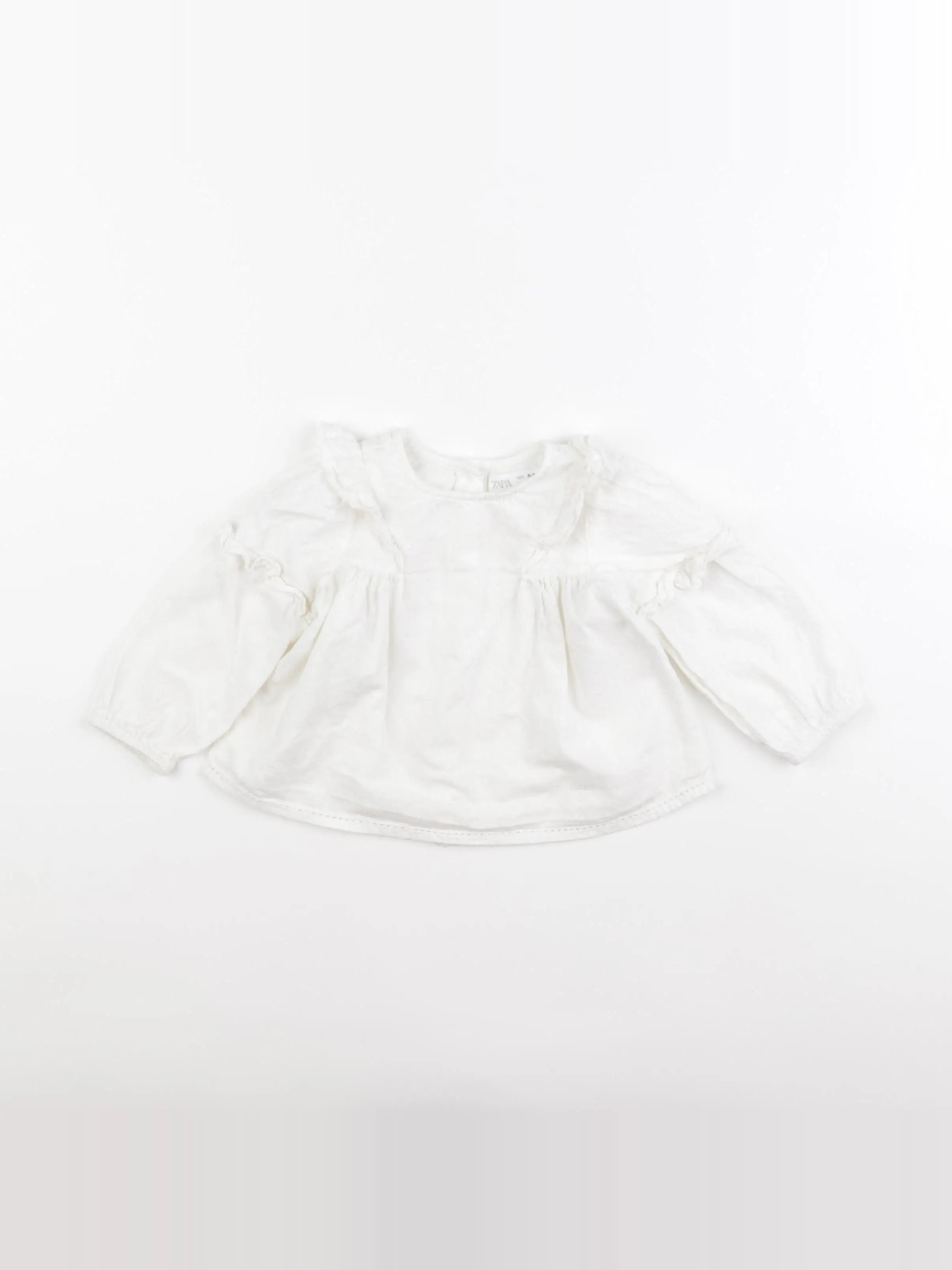 Zara - blouse beige - 6/9 mois