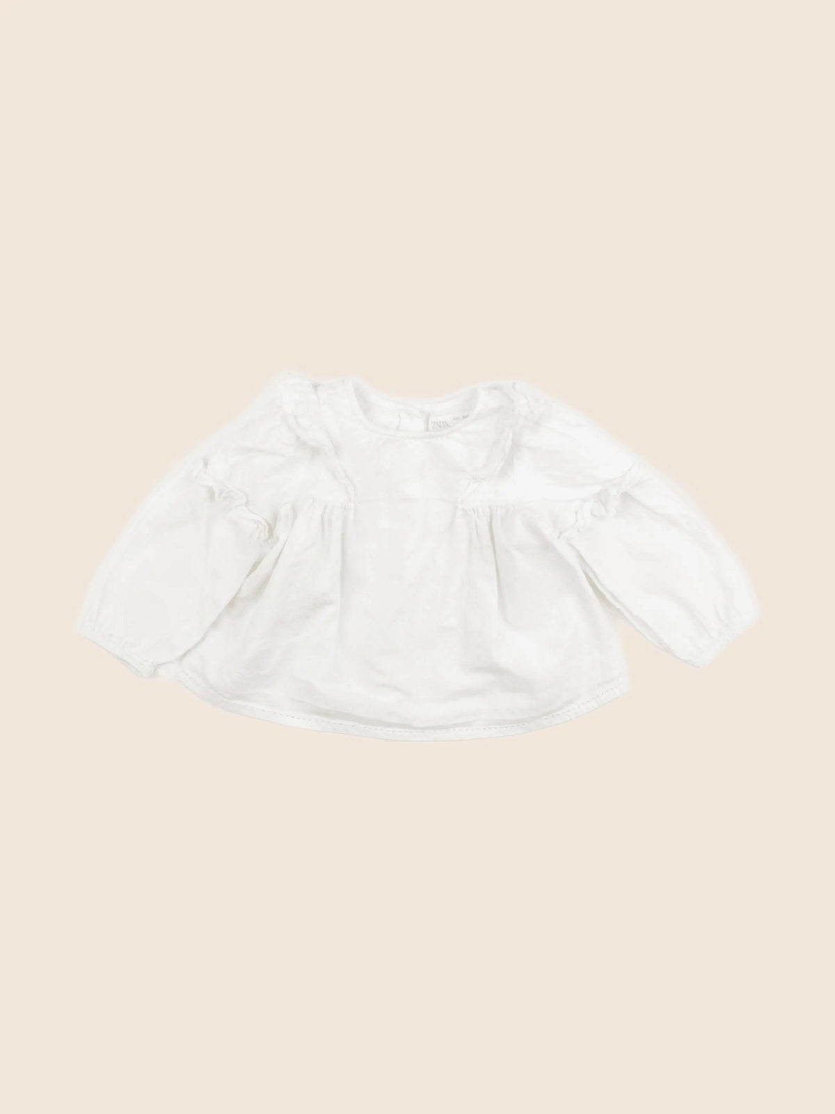Zara - blouse beige - 6/9 mois