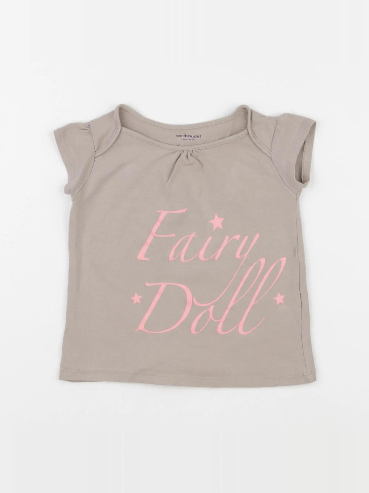 Vertbaudet - tee-shirt gris - 3 ans