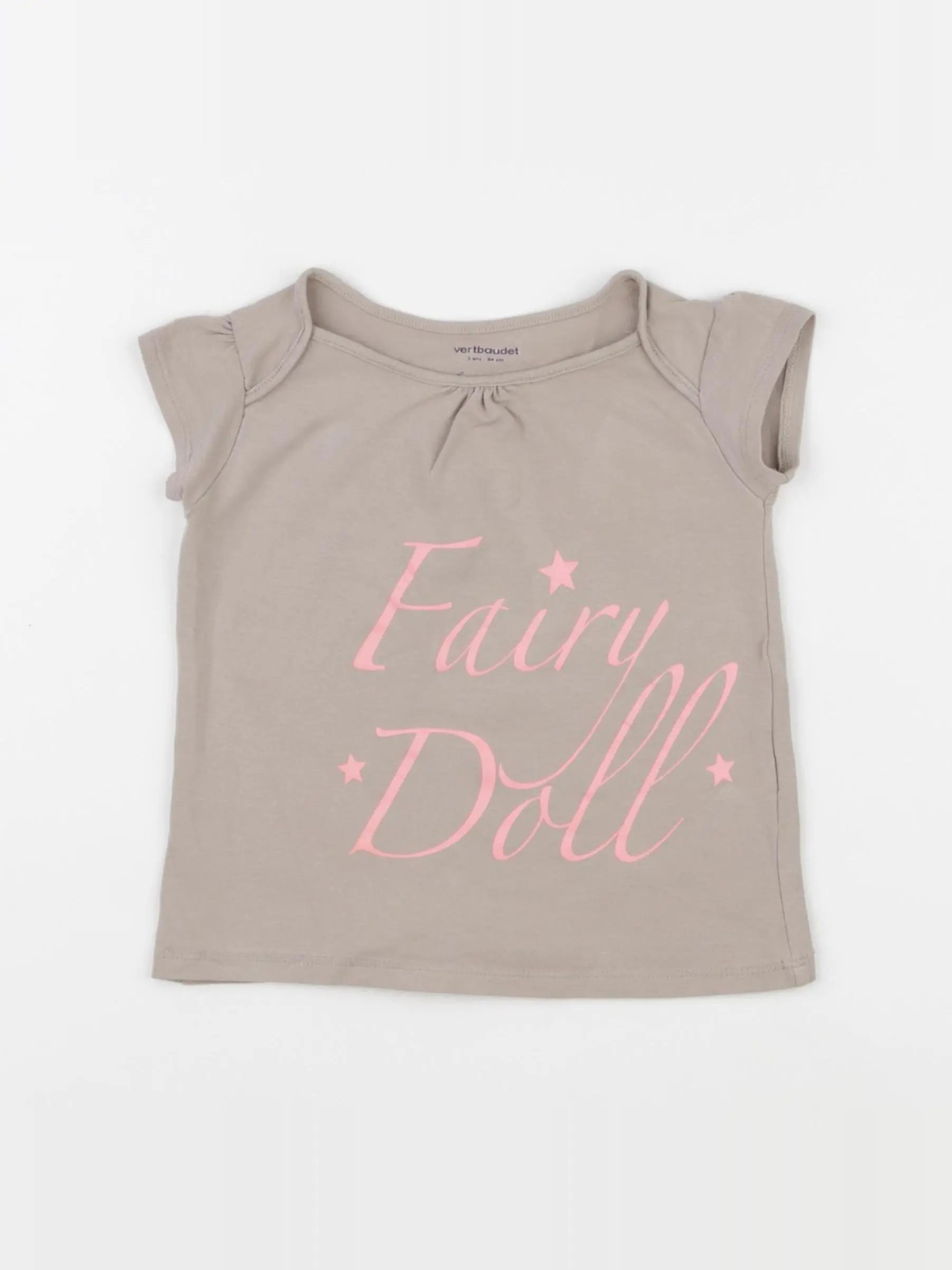 Vertbaudet - tee-shirt gris - 3 ans
