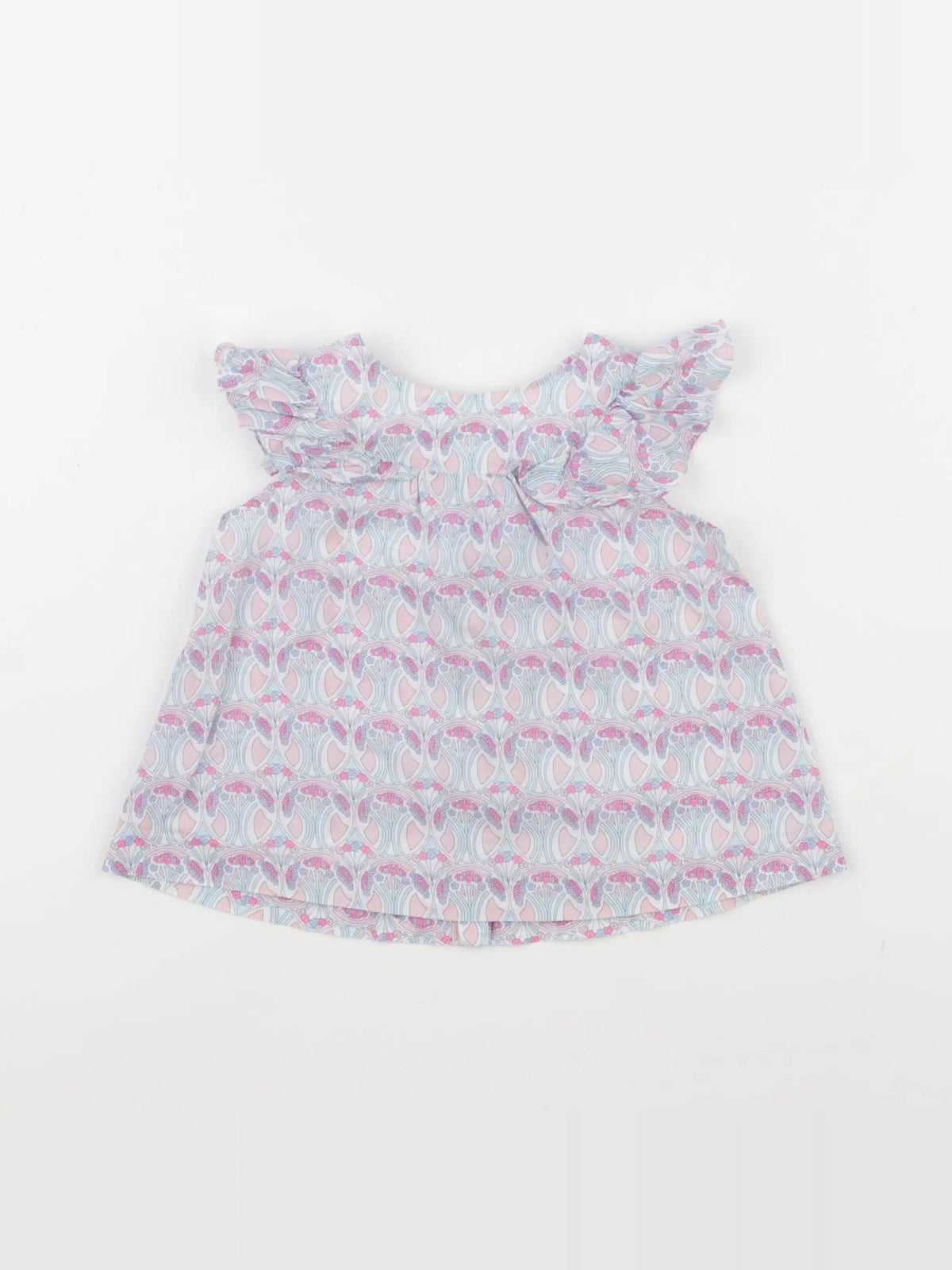 Jacadi - blouse liberty bleu - 18 mois