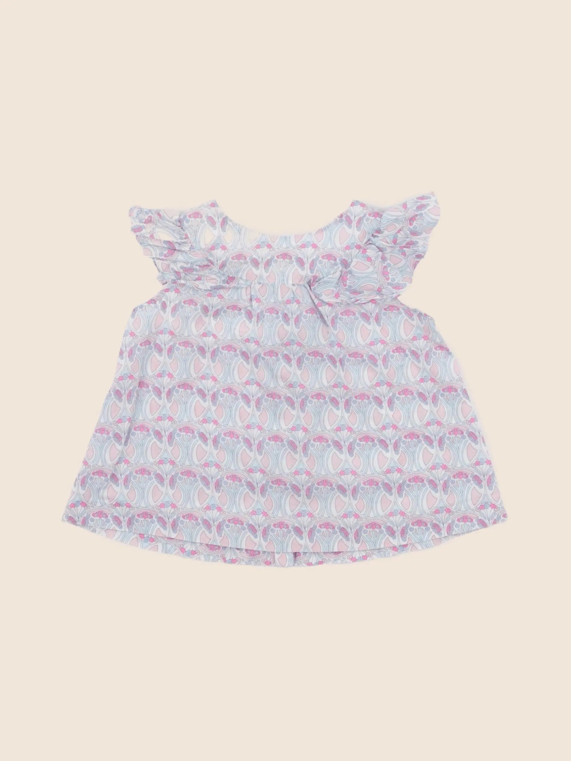Jacadi - blouse liberty bleu - 18 mois
