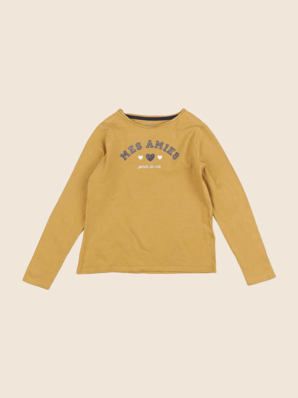 Vertbaudet - tee-shirt jaune - 8 ans