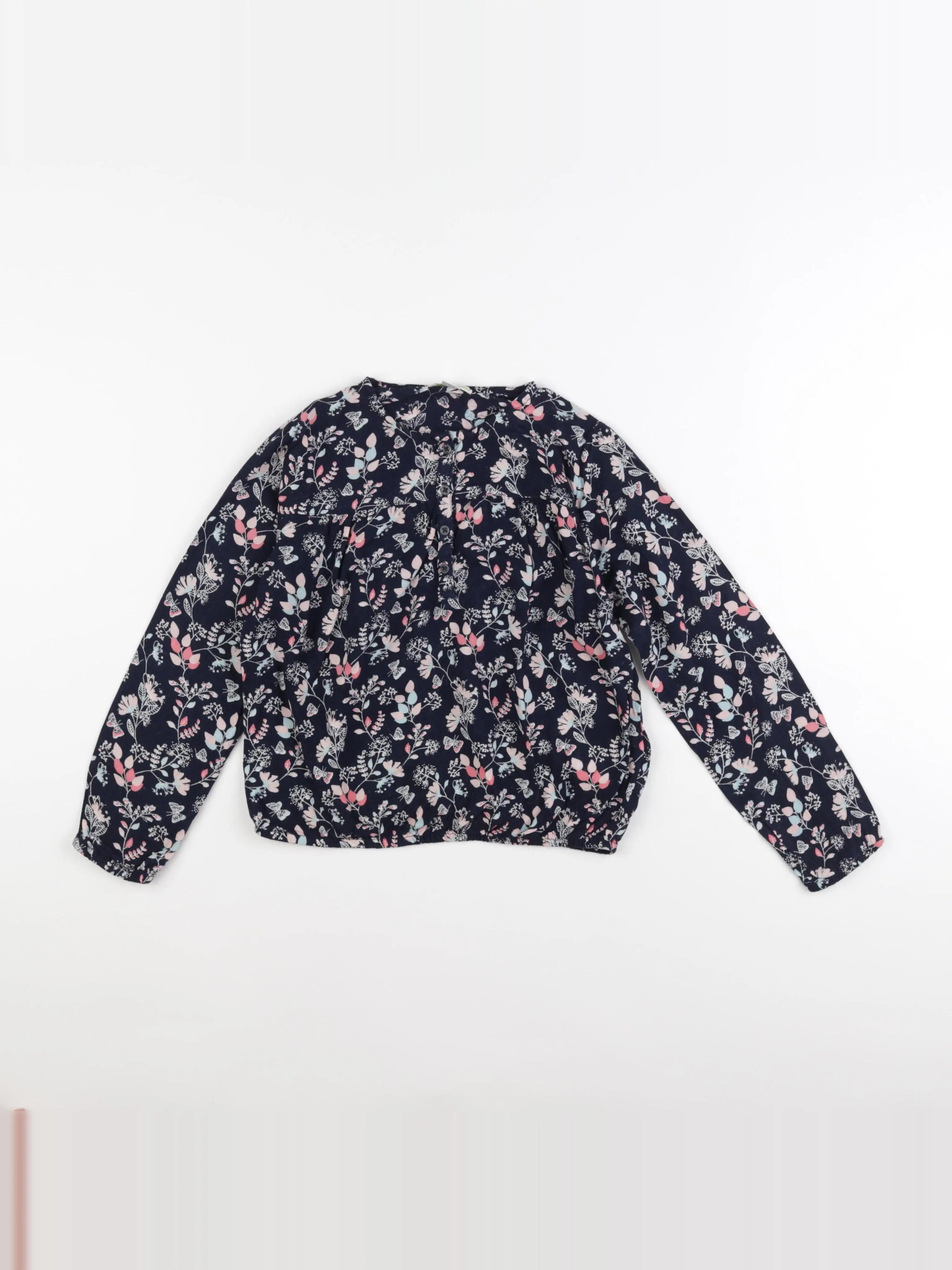 Vertbaudet - blouse bleu - 8 ans