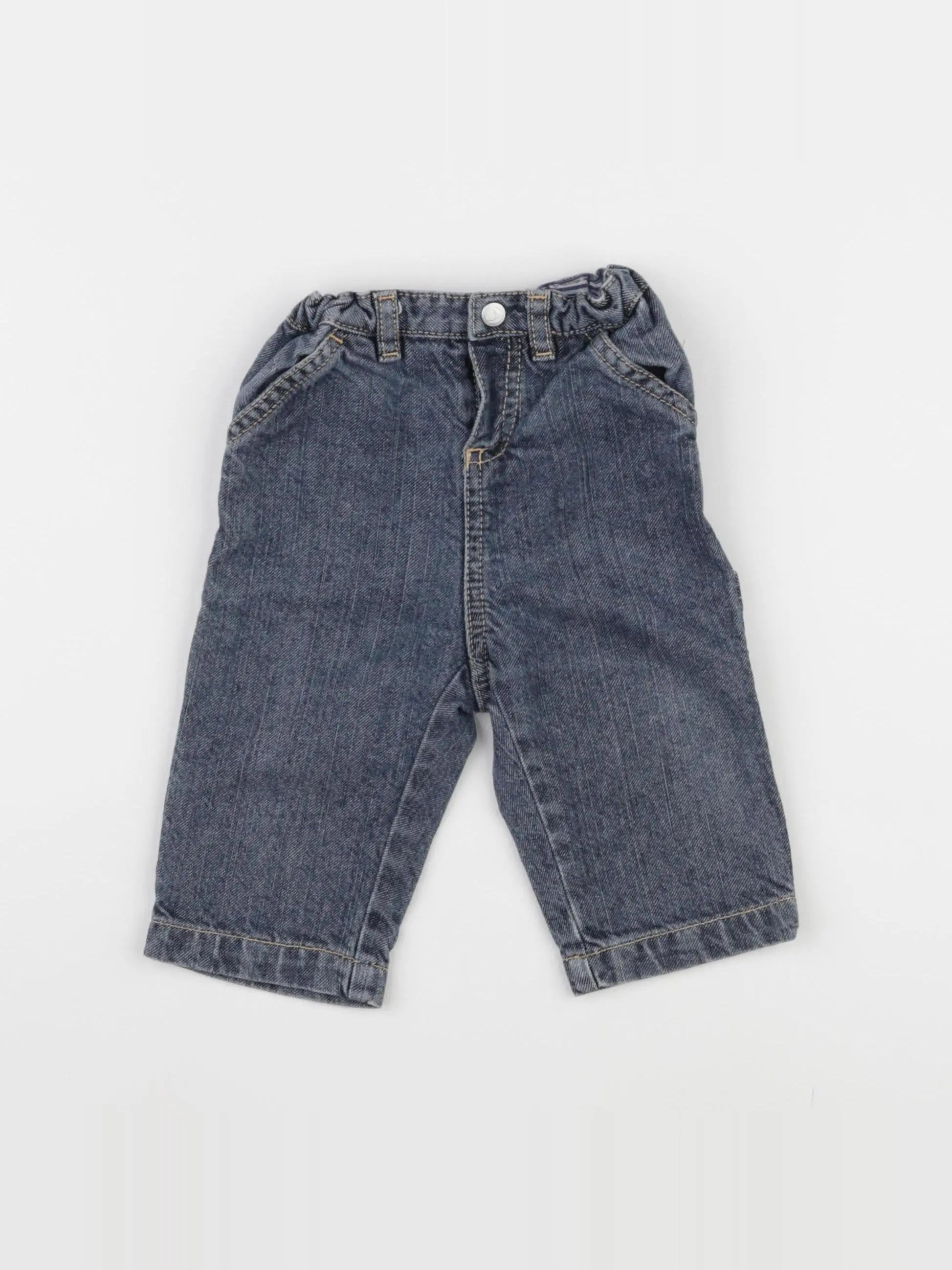 Petit Bateau - jean bleu - 6 mois