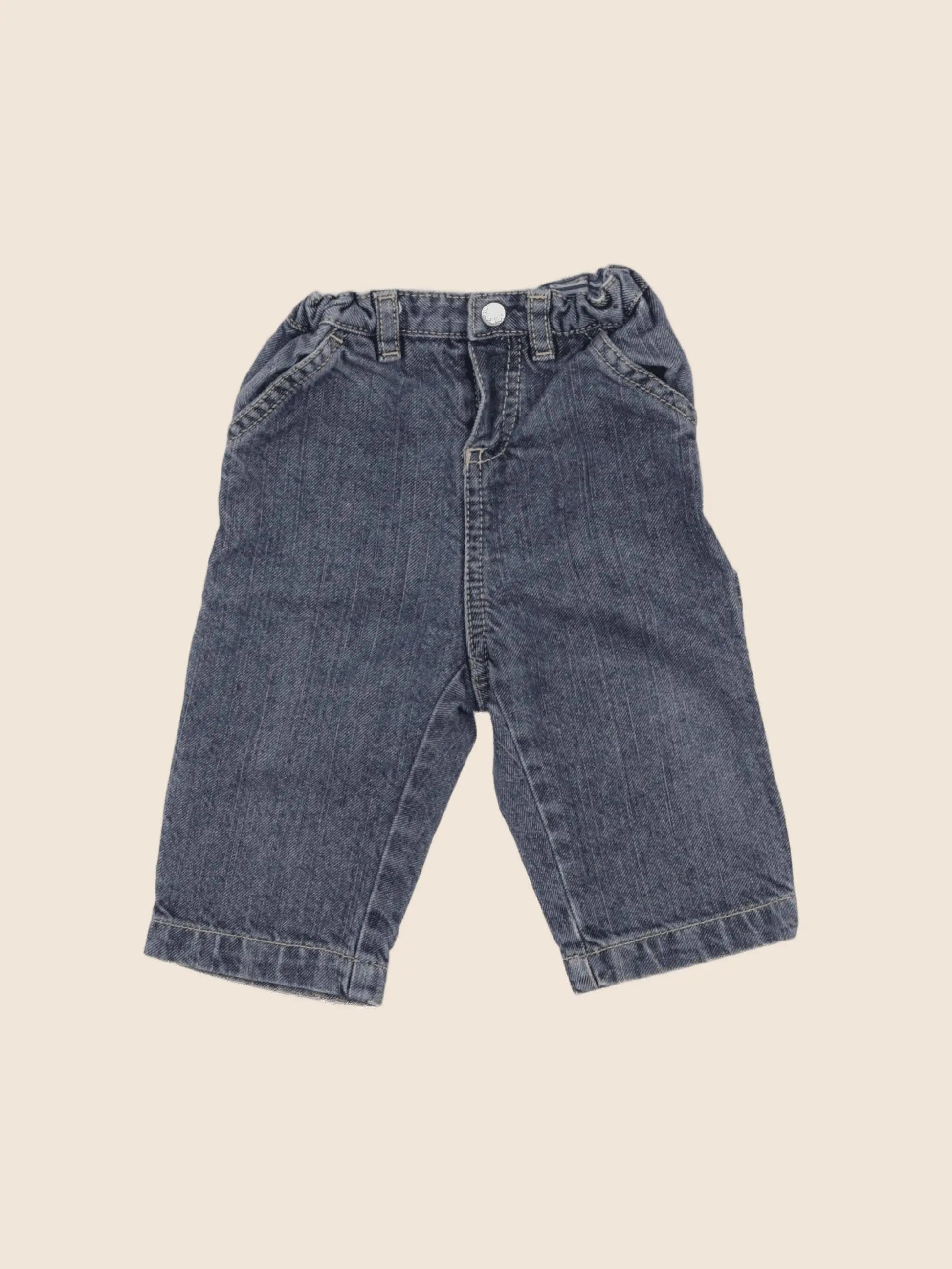 Petit Bateau - jean bleu - 6 mois