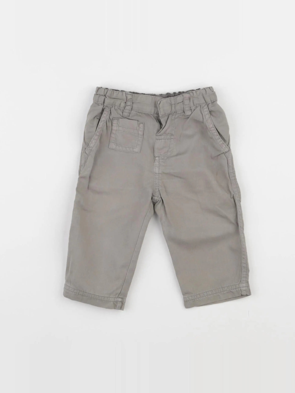 Petit Bateau - pantalon gris - 6 mois