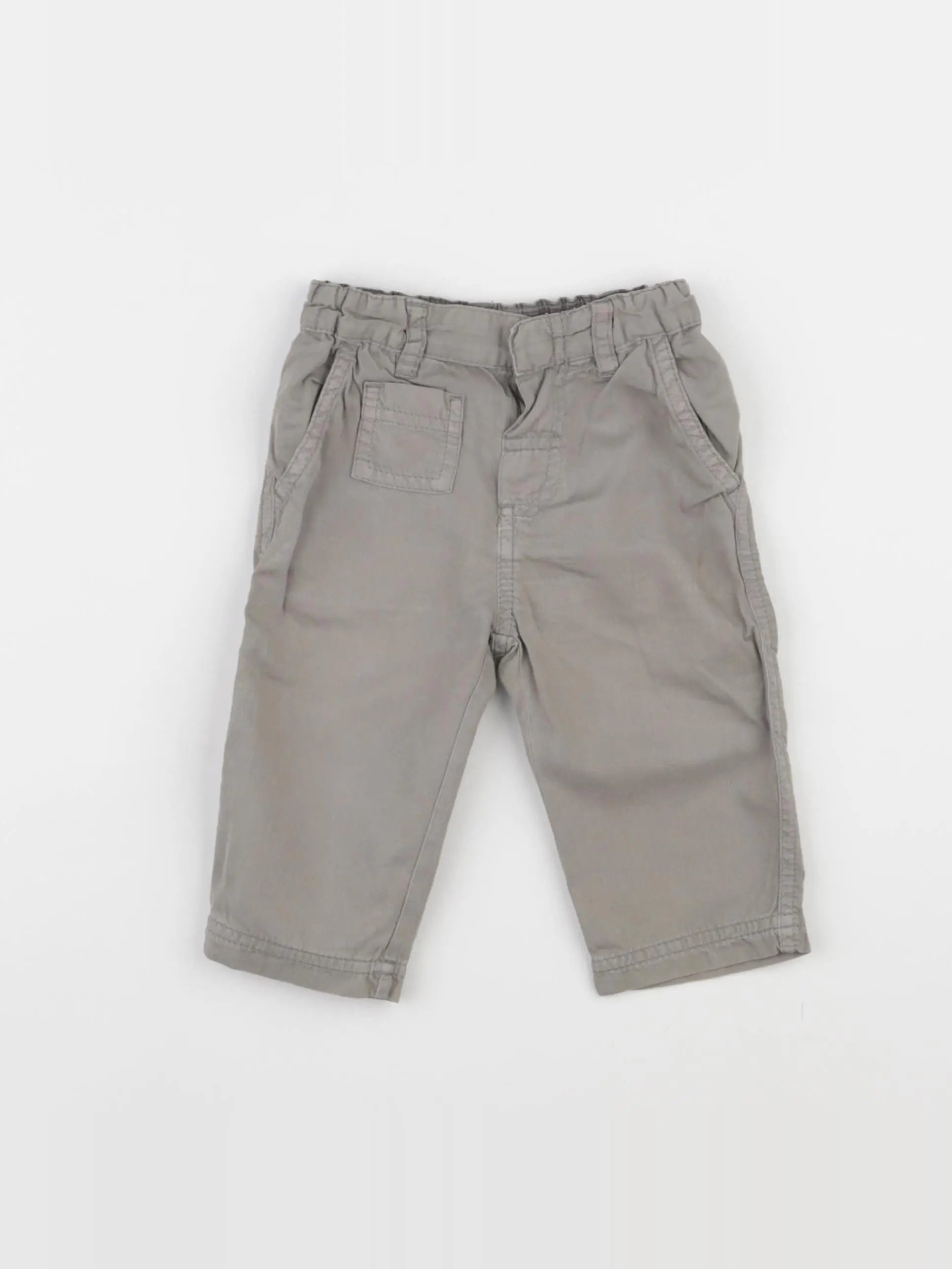 Petit Bateau - pantalon gris - 6 mois