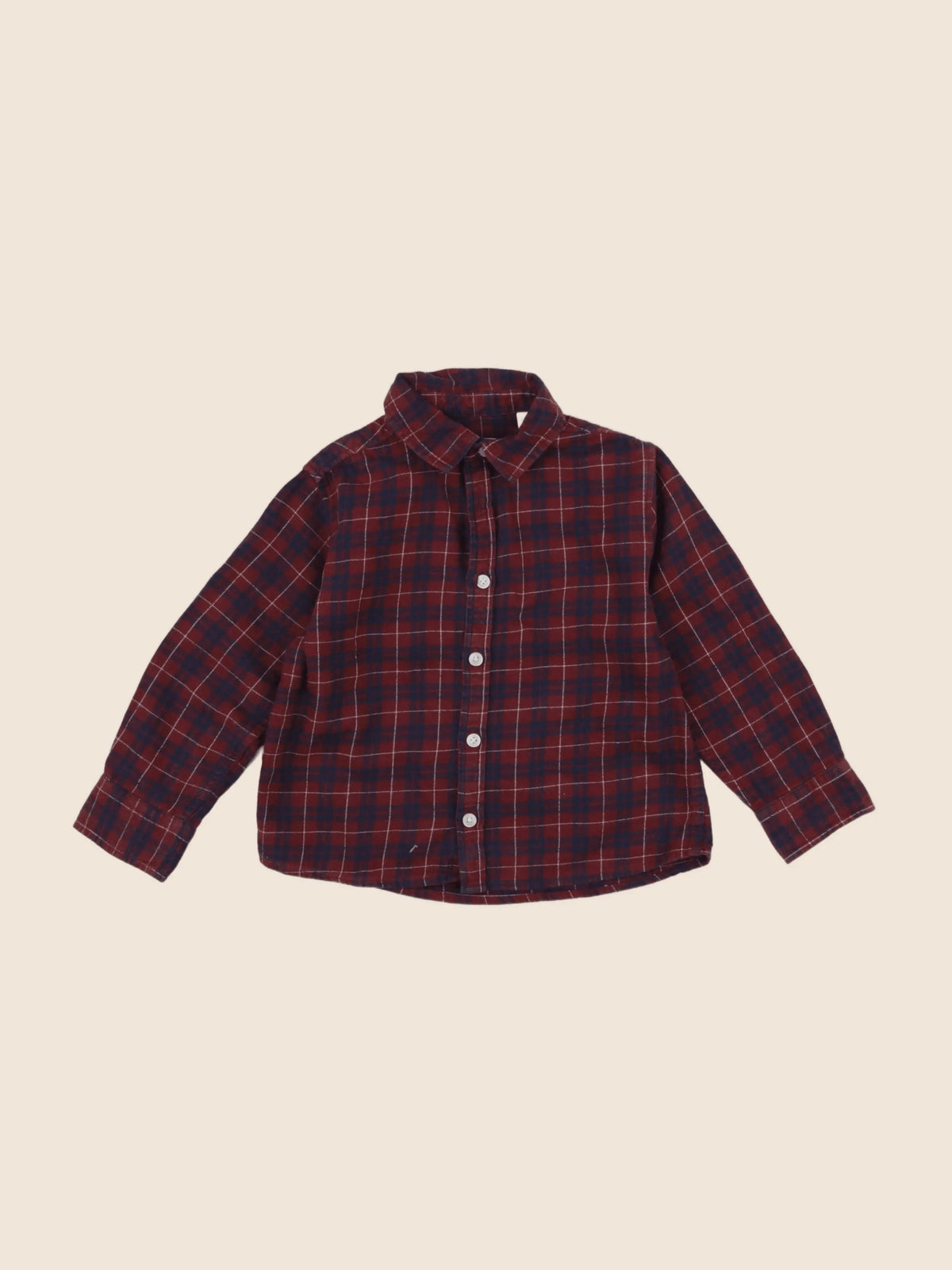 Mango - chemise bleu, rouge - 3/4 ans