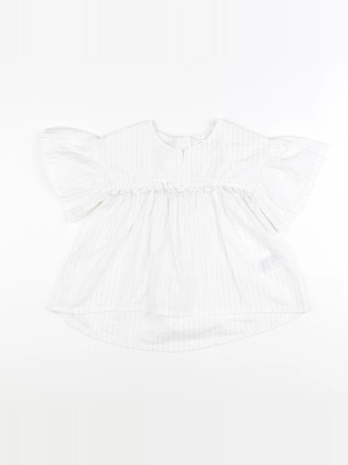 H&M - blouse blanc, argent - 2/3 ans