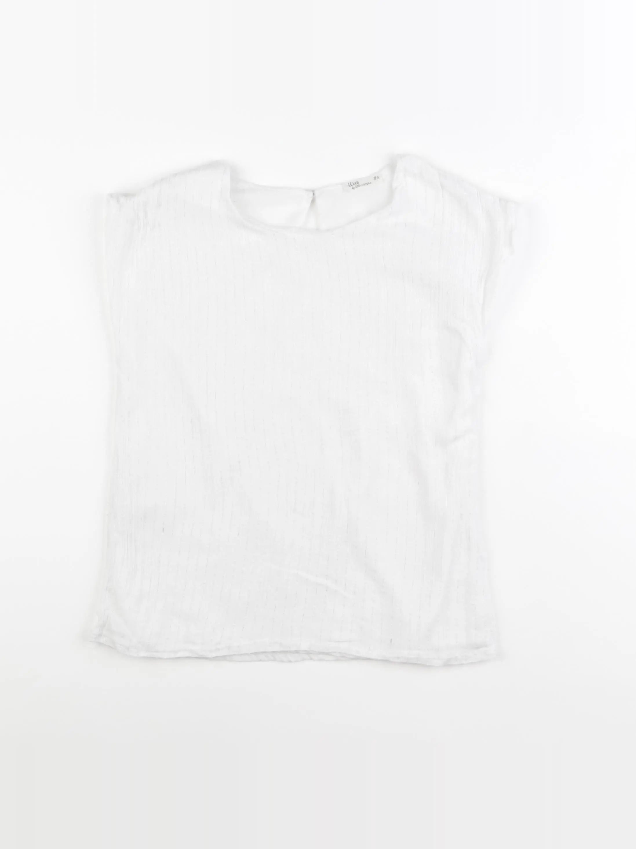 Little Cigogne - blouse blanc, argent - 8 ans