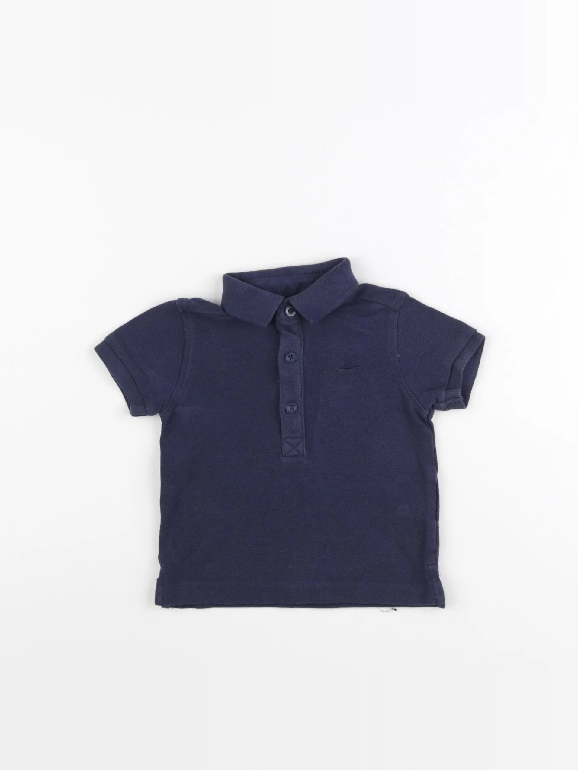 Cyrillus - polo bleu - 9 mois