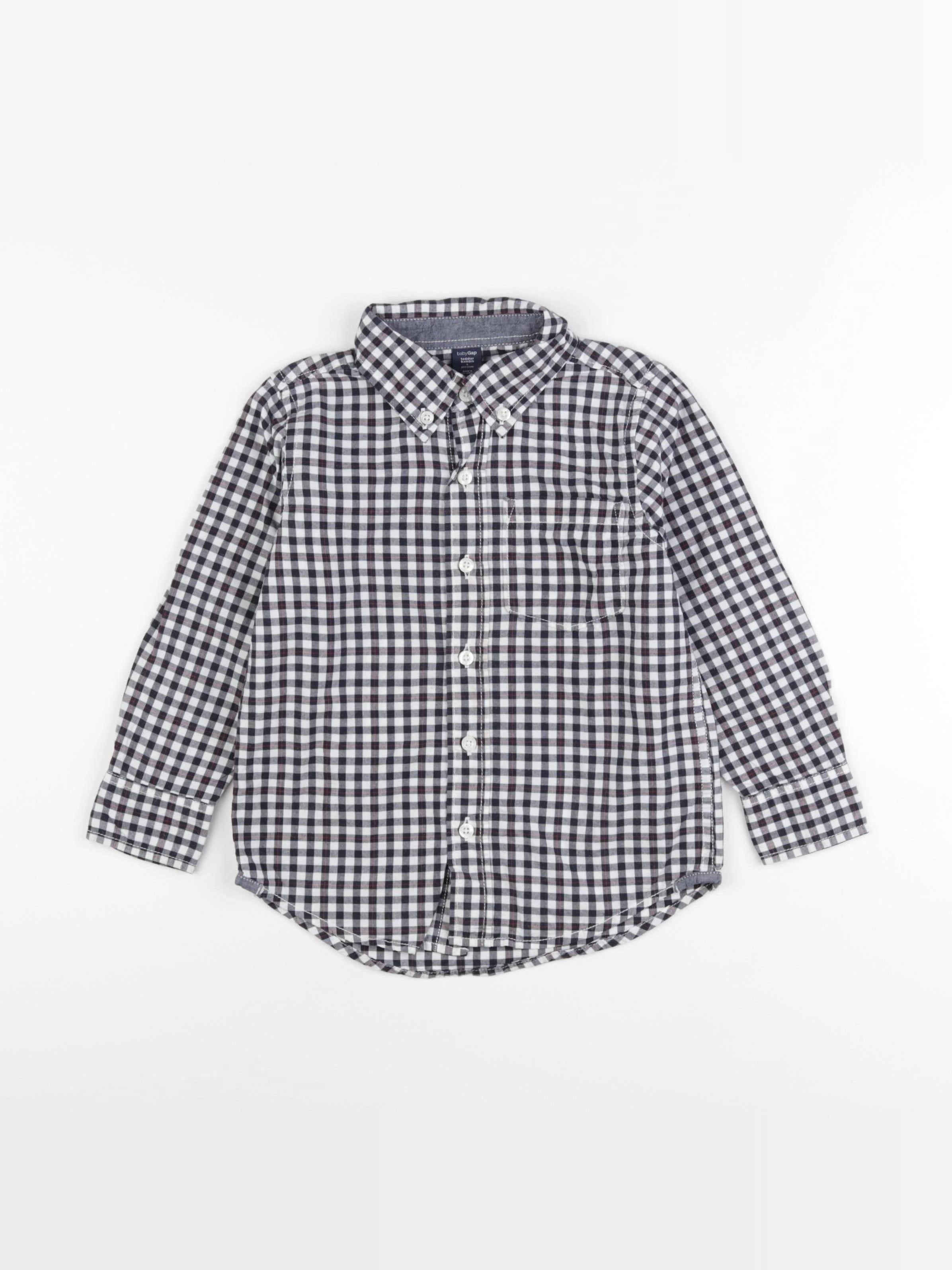 GAP - chemise noir, blanc - 4 ans