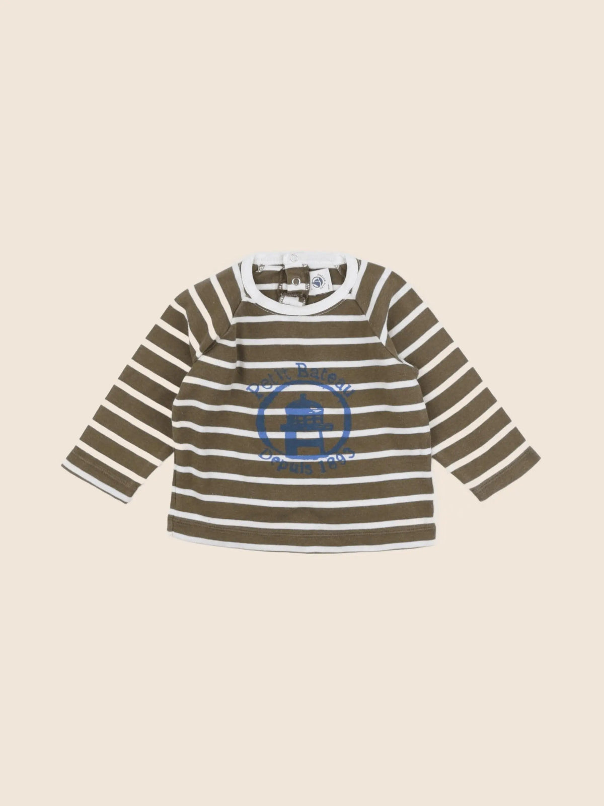 Petit Bateau - tee-shirt vert - 12 mois