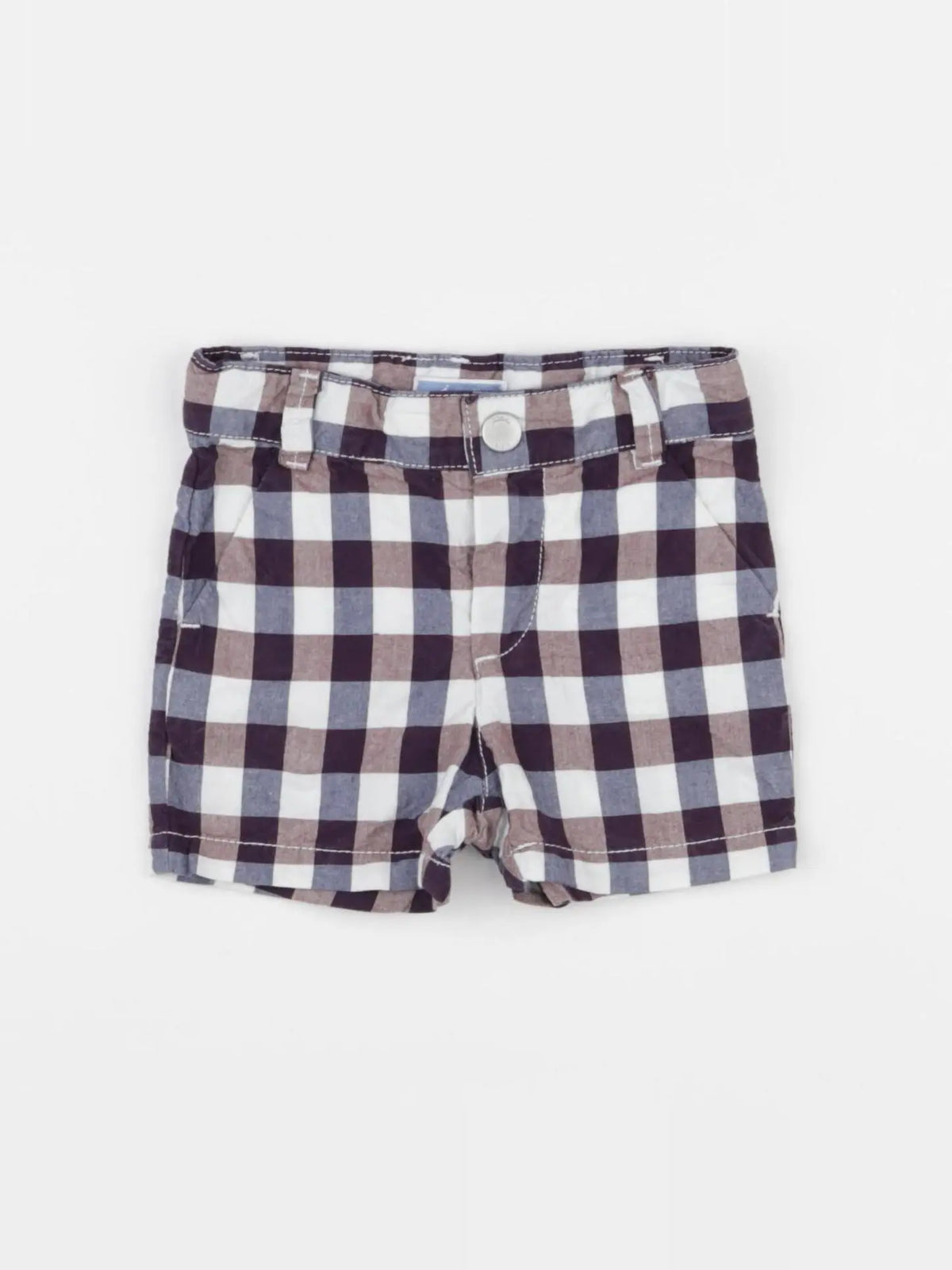 Jacadi - short blanc, marron - 6 mois