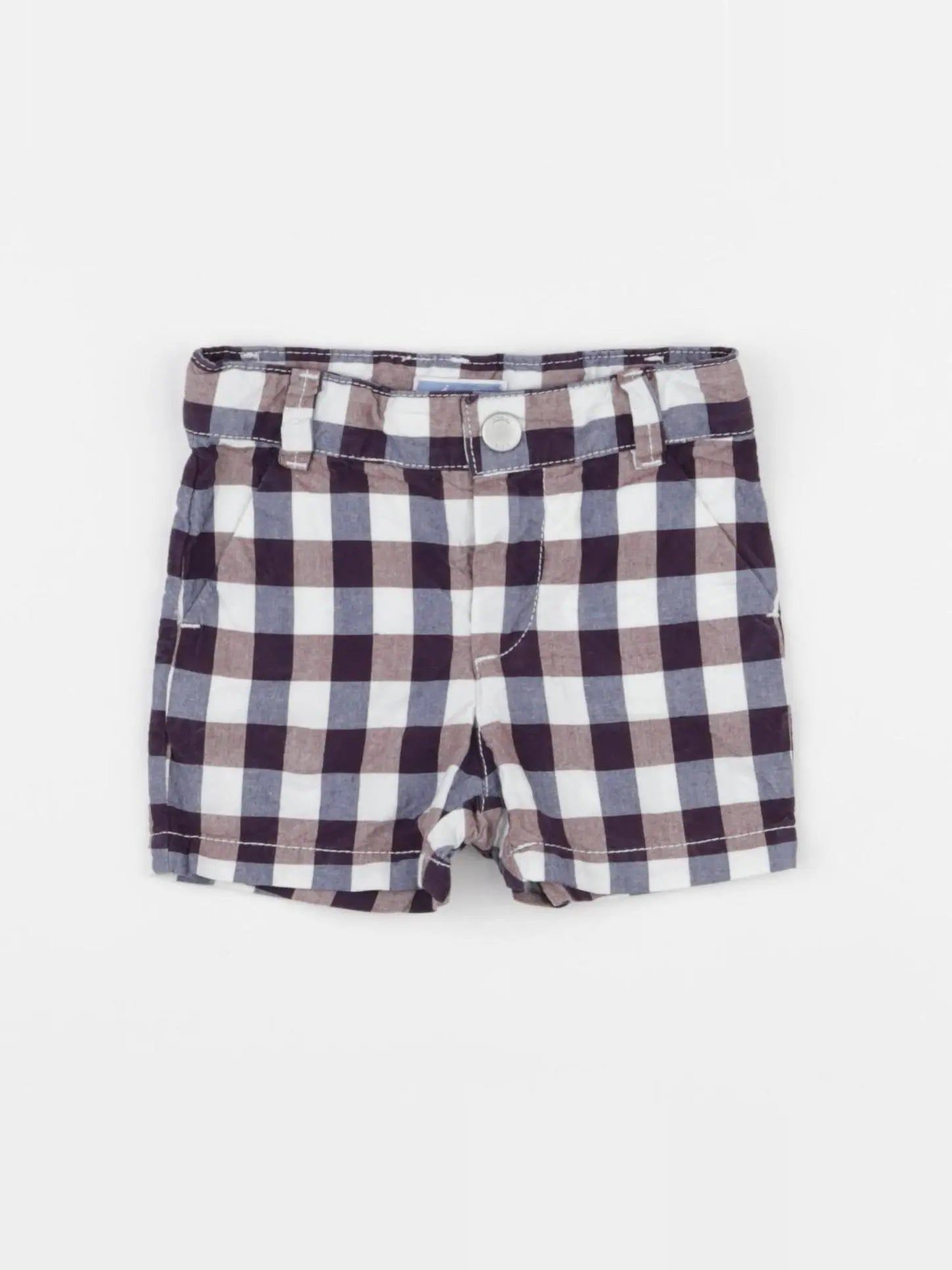 Jacadi - short blanc, marron - 6 mois