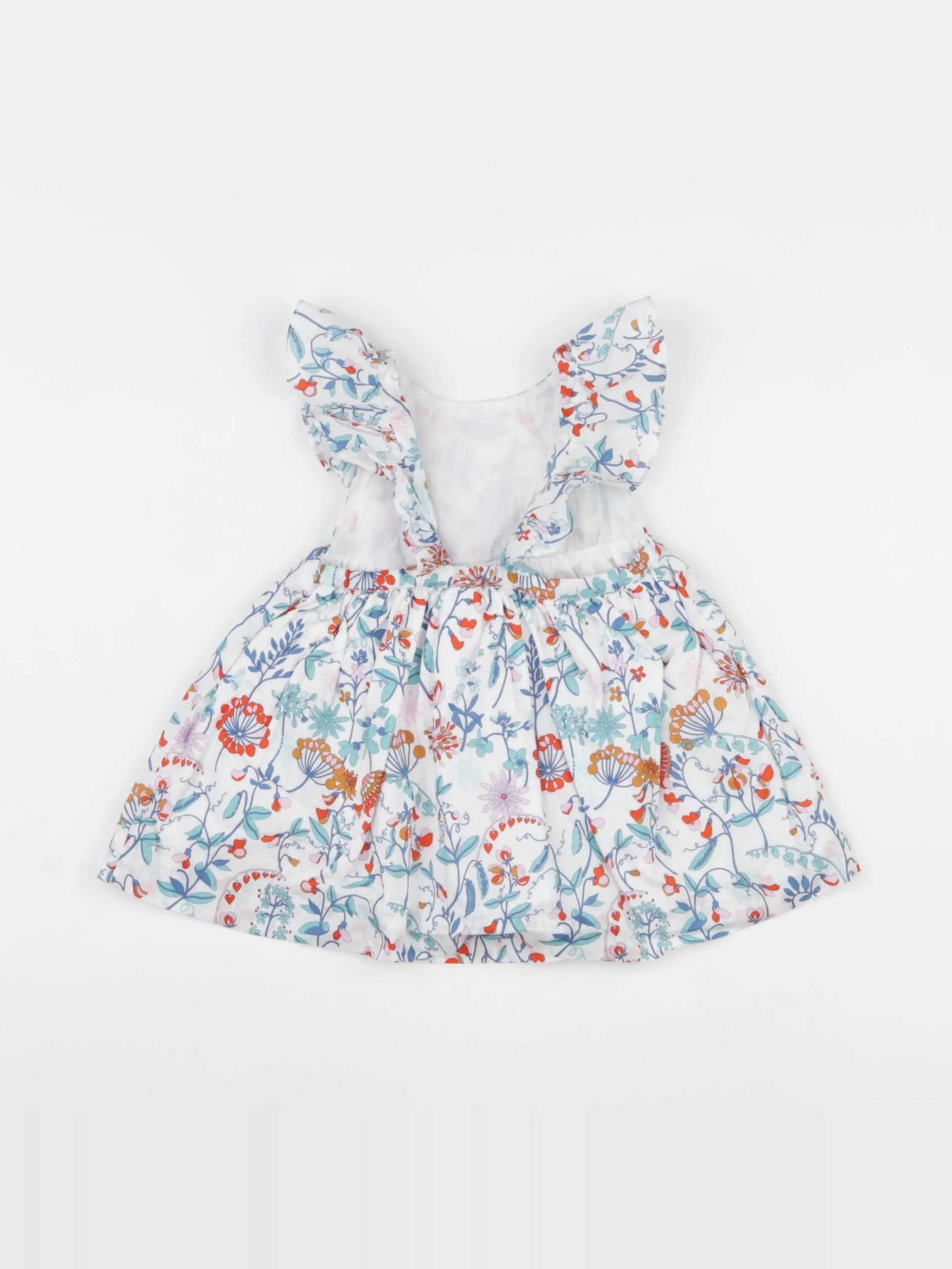 Jacadi - robe liberty multicolore - 6 mois