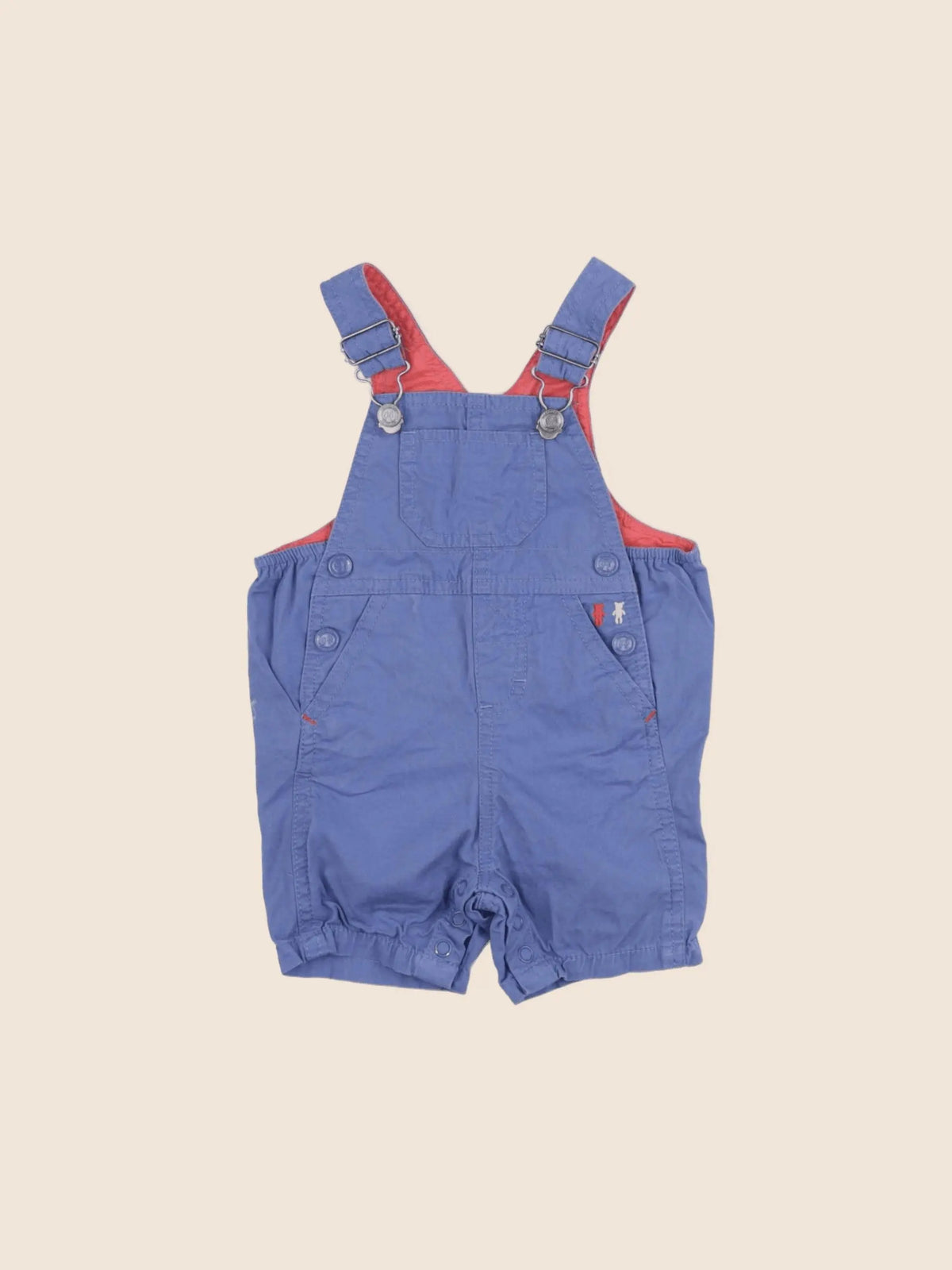 Natalys - salopette bleu - 6 mois