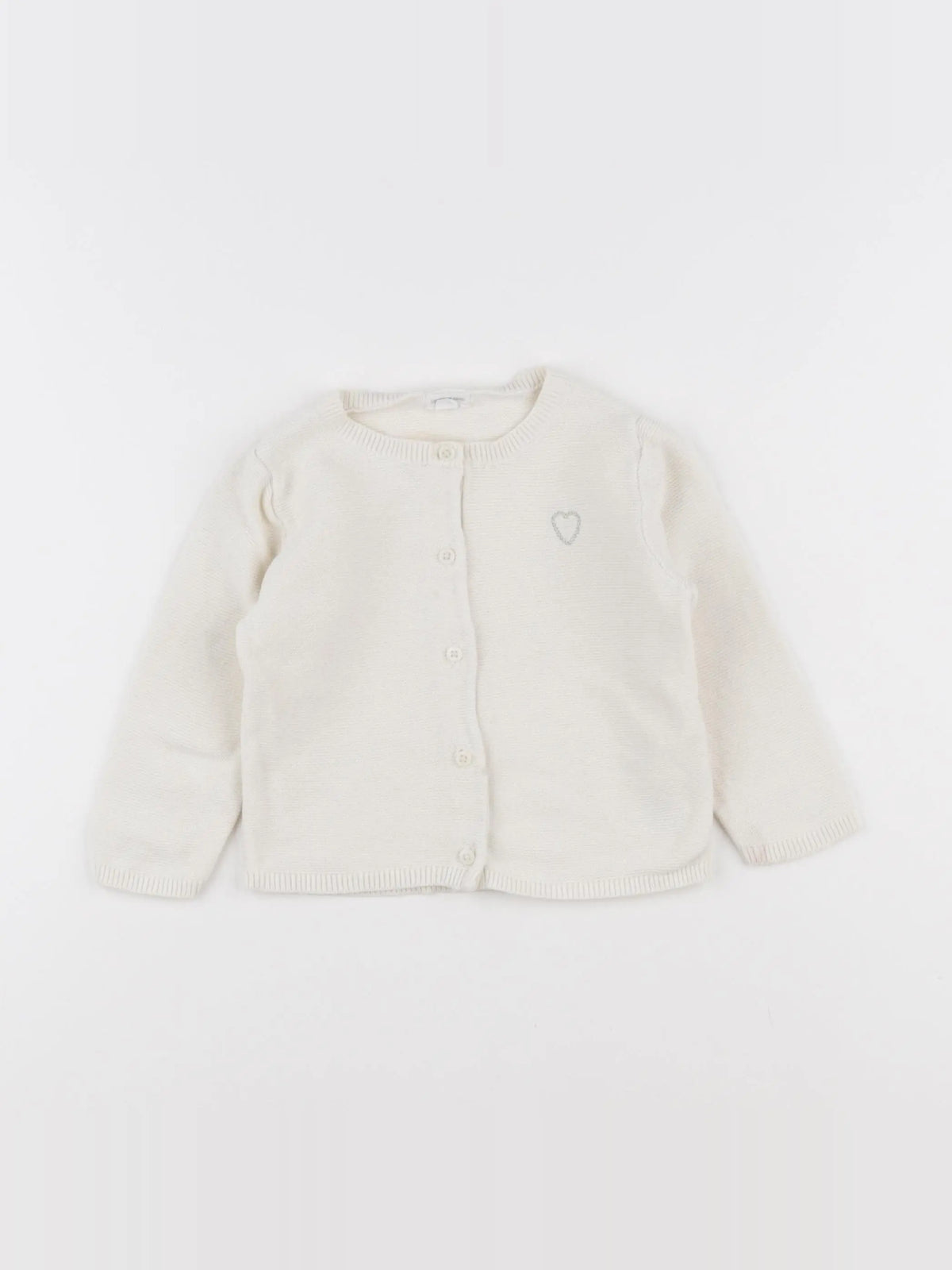 Vertbaudet - gilet beige - 12 mois