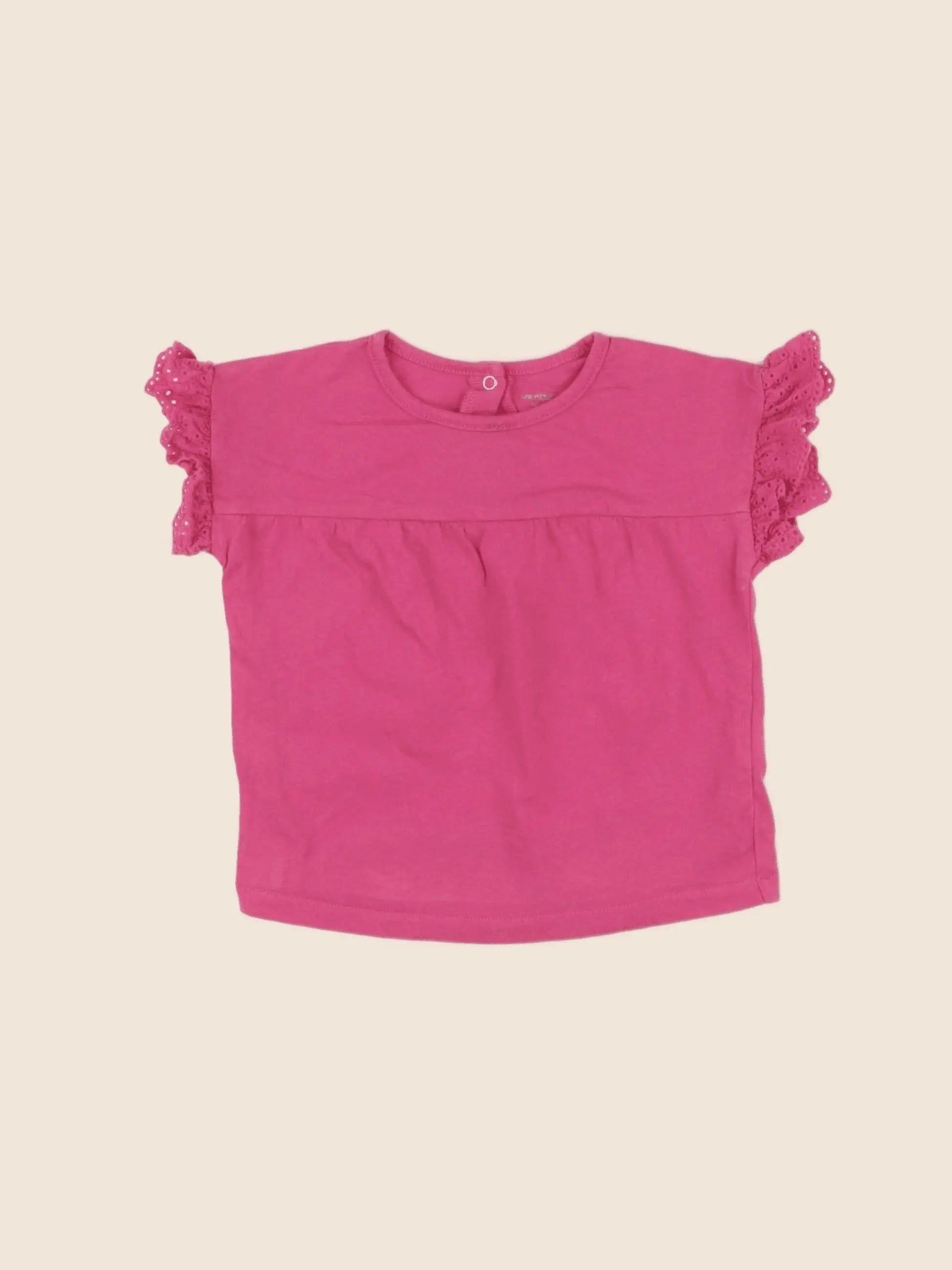 Vertbaudet - tee-shirt rose - 18 mois