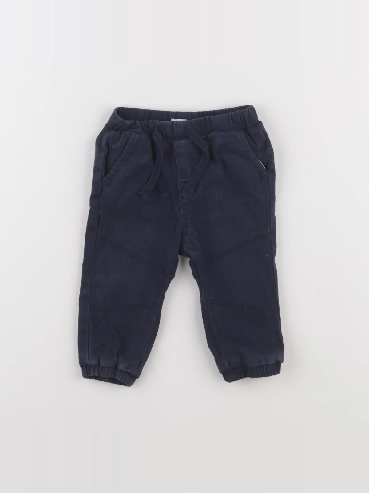 Vertbaudet - pantalon doublé bleu - 6 mois