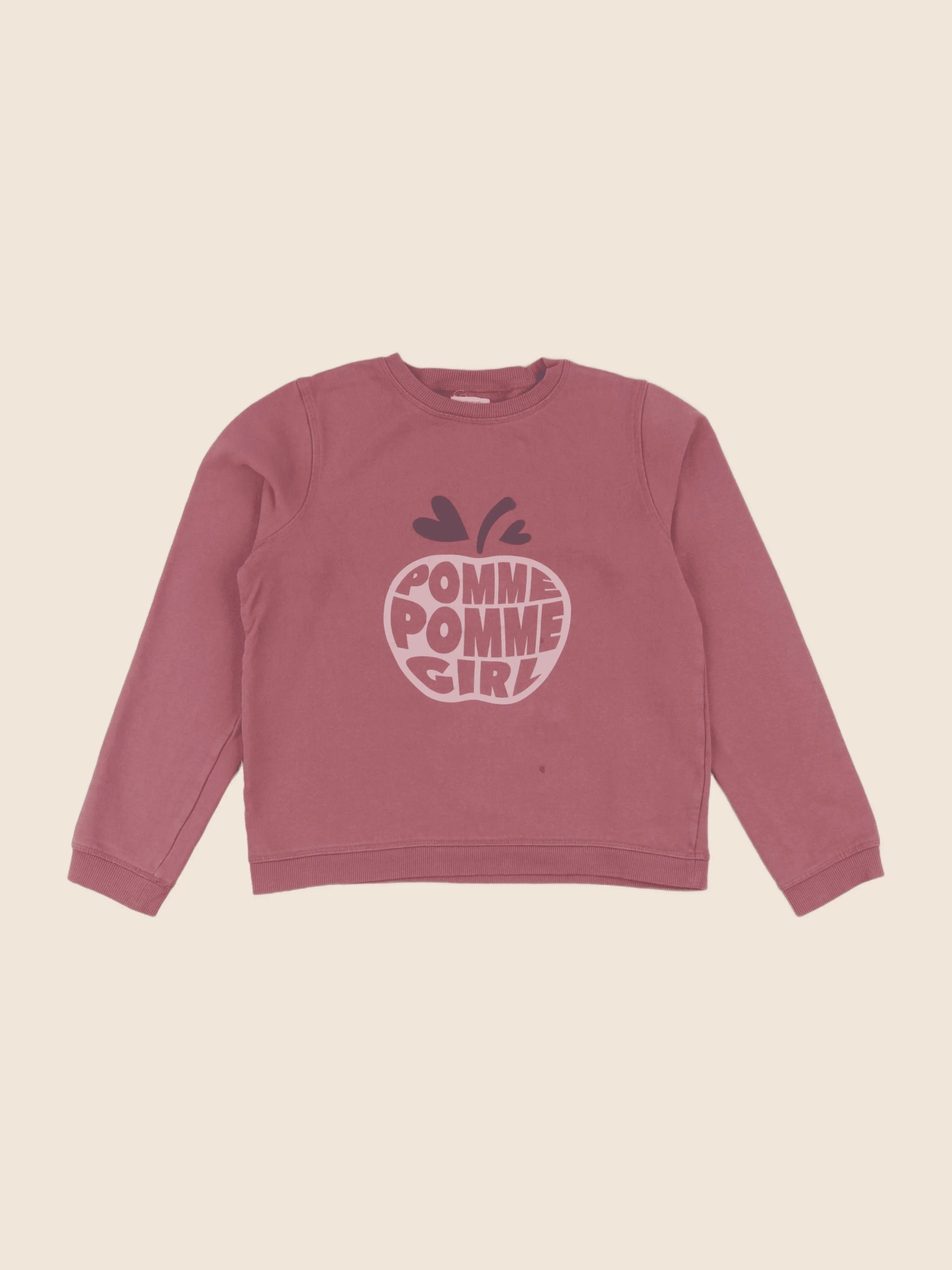 Vertbaudet - sweat rose - 10 ans