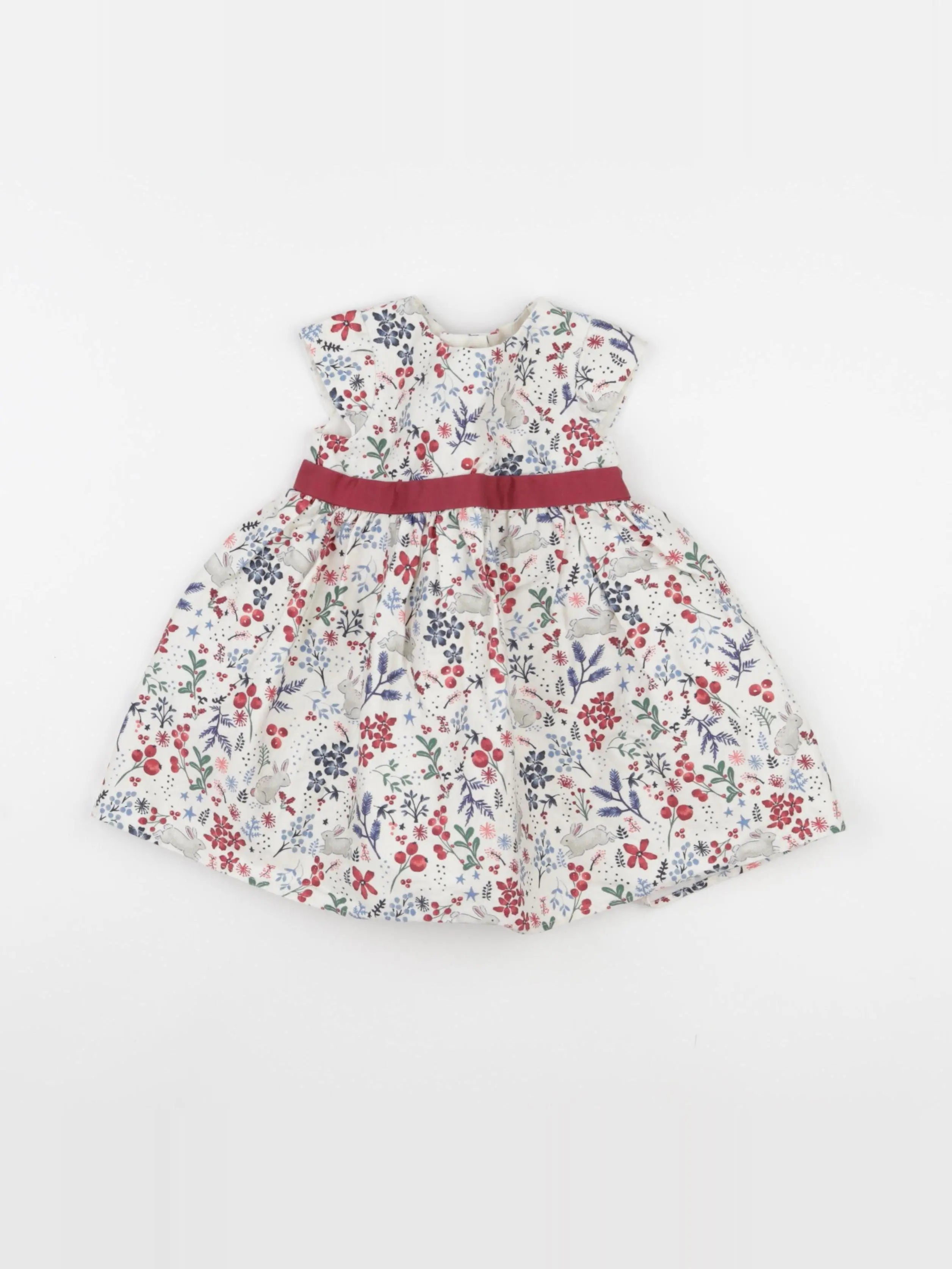 John Lewis - robe multicolore - 3/6 mois