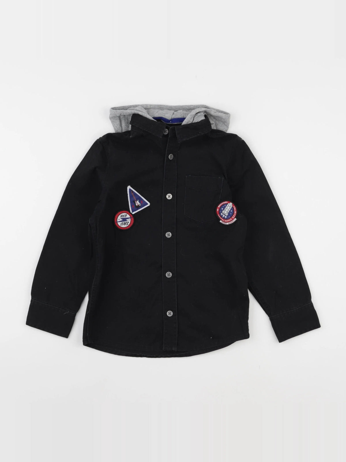 Vertbaudet - chemise noir - 8 ans