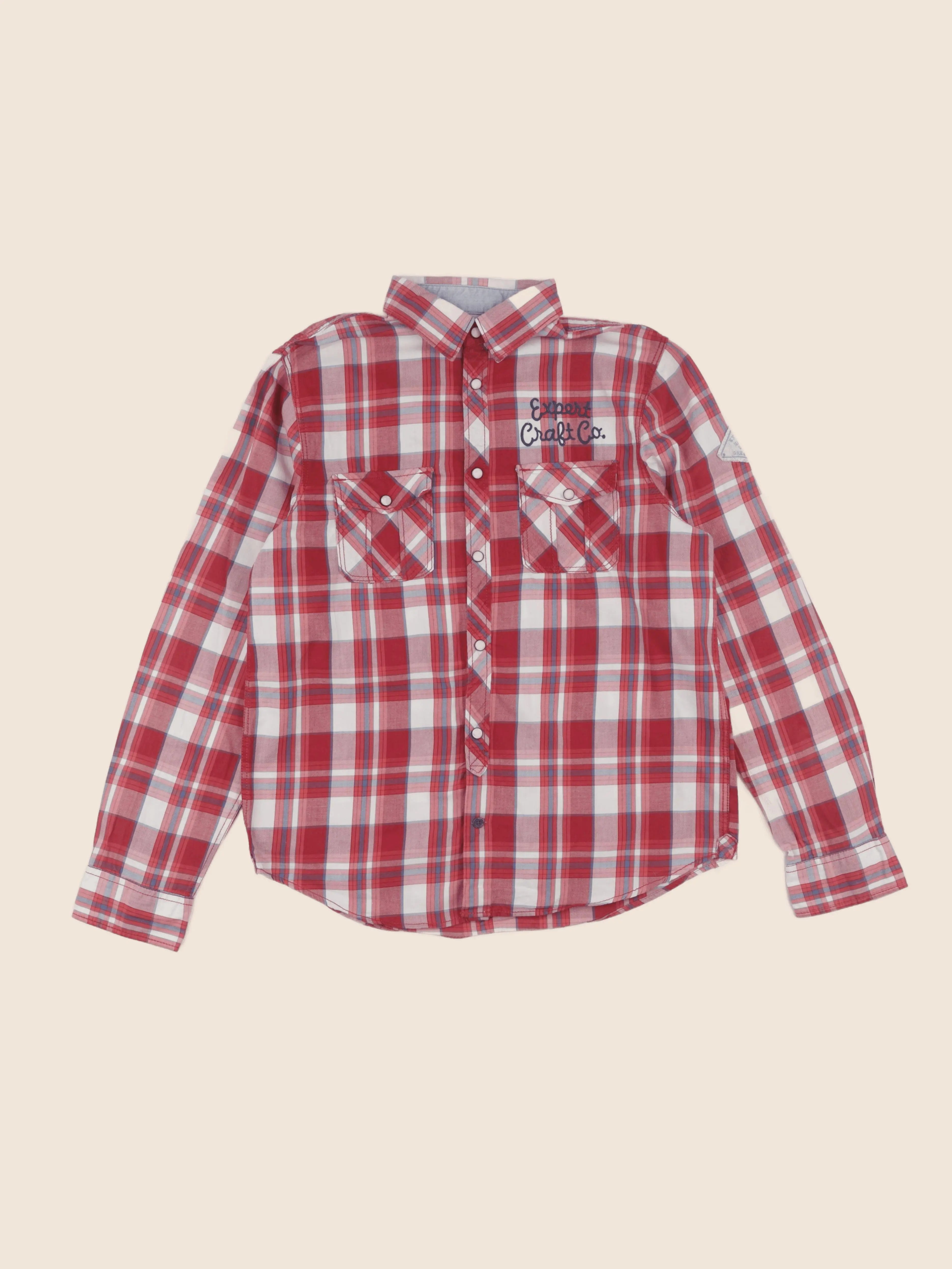 H&M - chemise rouge - 14 ans