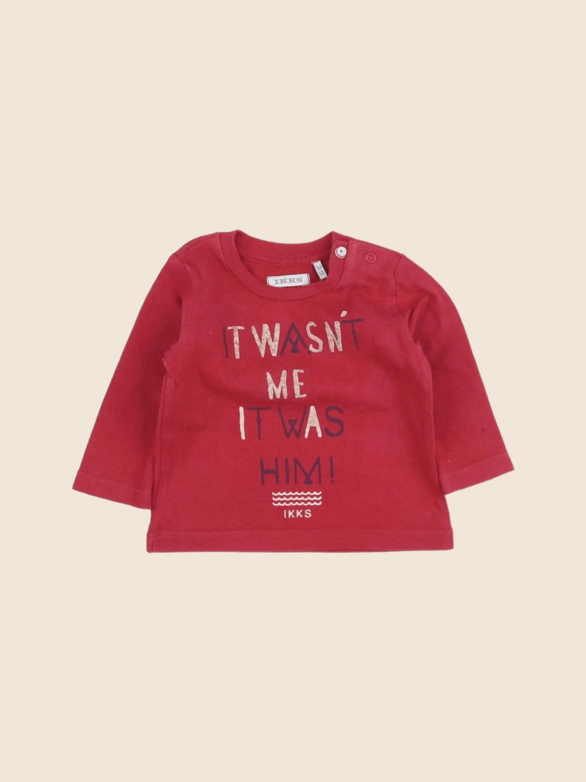 IKKS - tee-shirt rouge - 3 mois