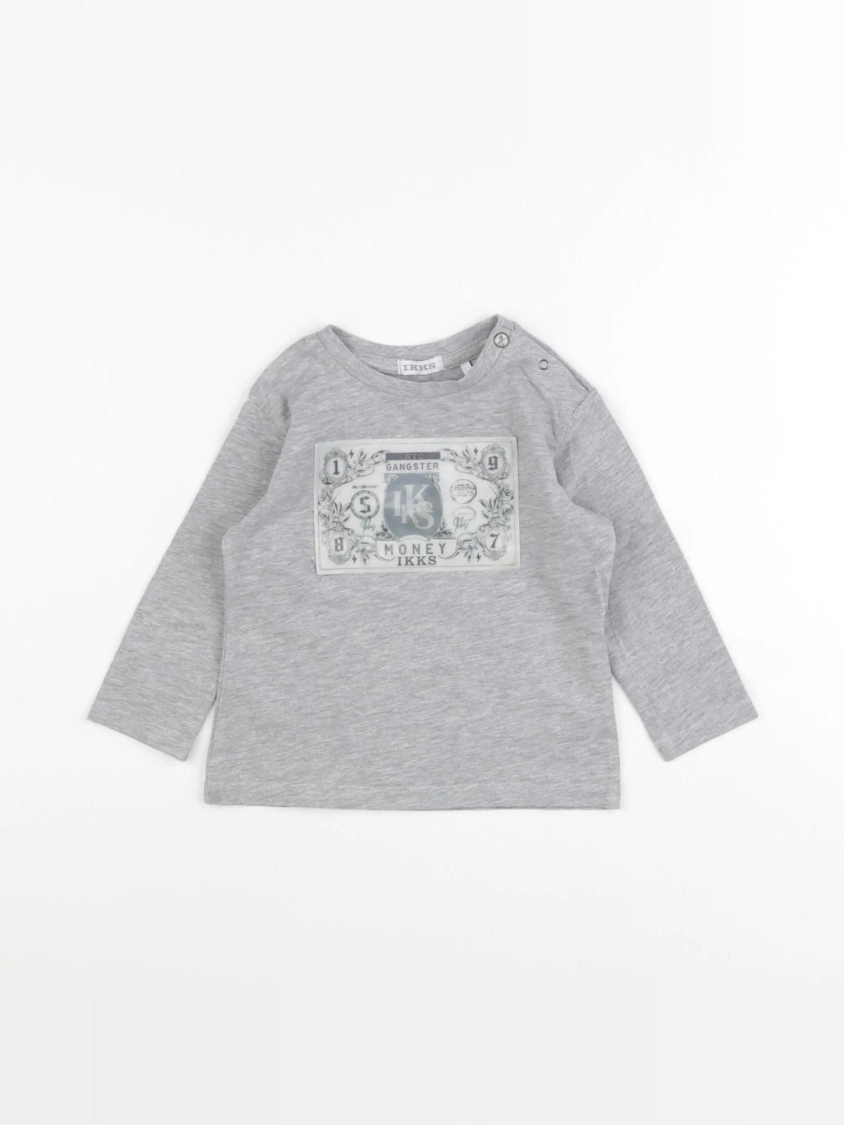 IKKS - tee-shirt gris - 12 mois