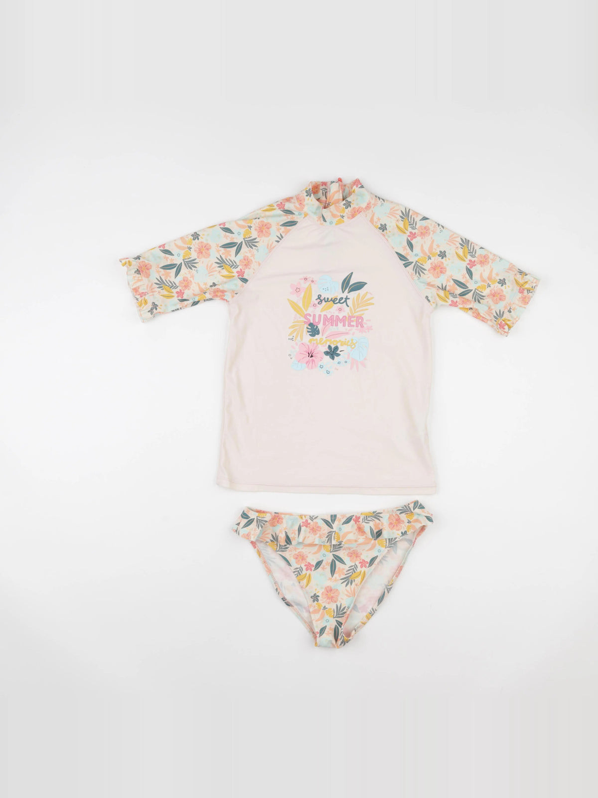 Vertbaudet - maillot de bain rose - 12 ans