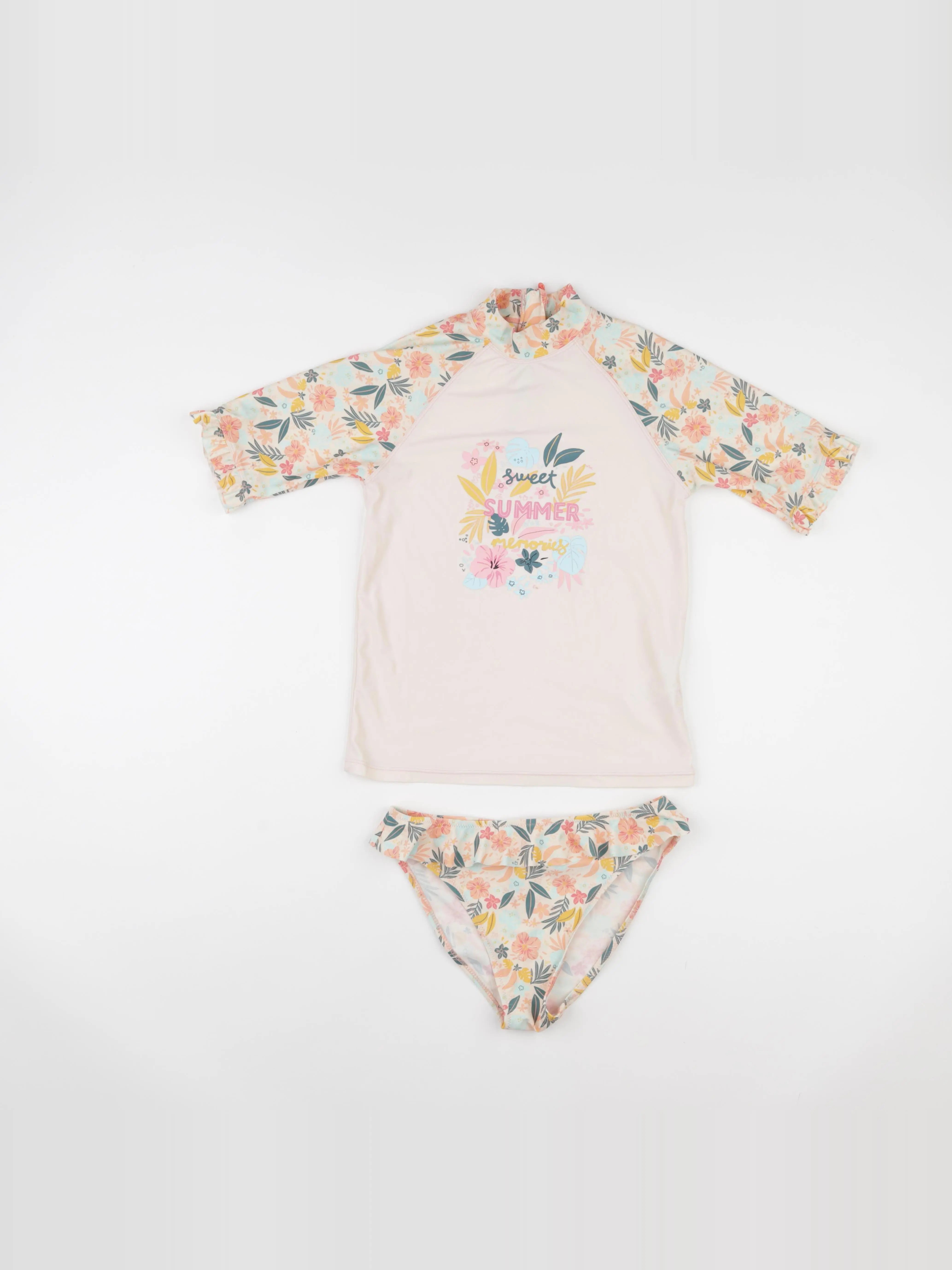 Vertbaudet - maillot de bain rose - 12 ans