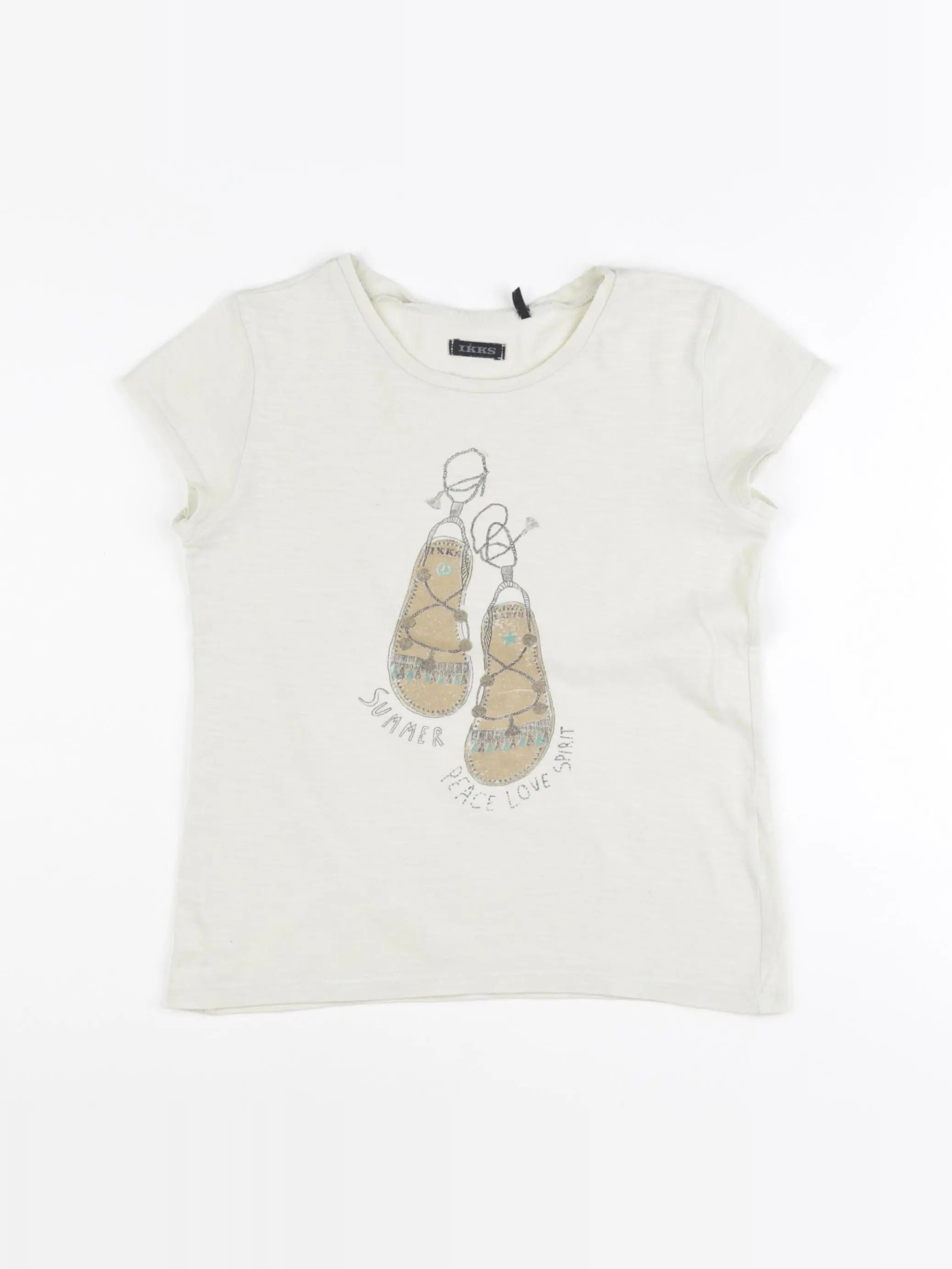 IKKS - tee-shirt jaune - 8 ans