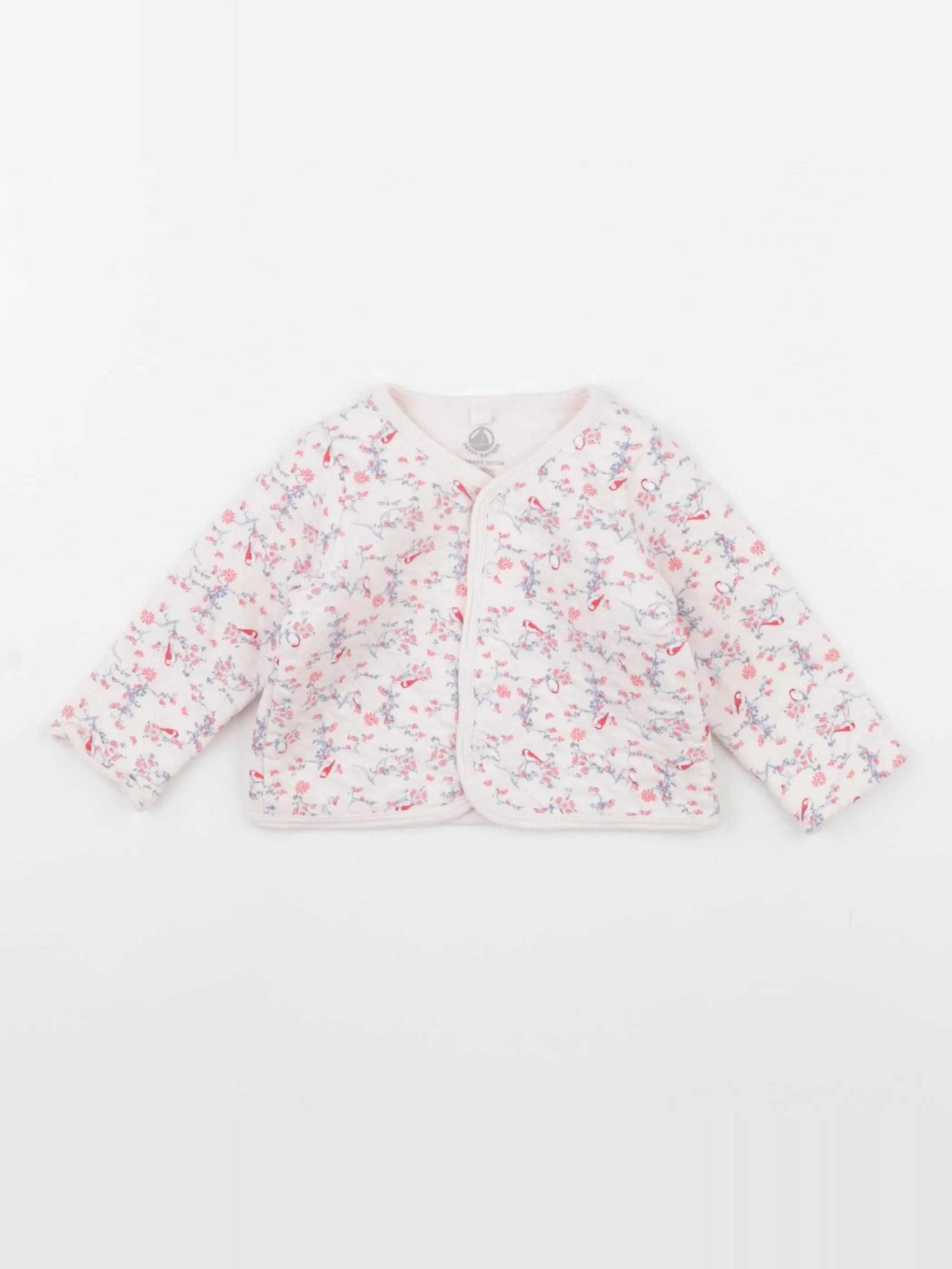 Petit Bateau - sweat rose - 6 mois
