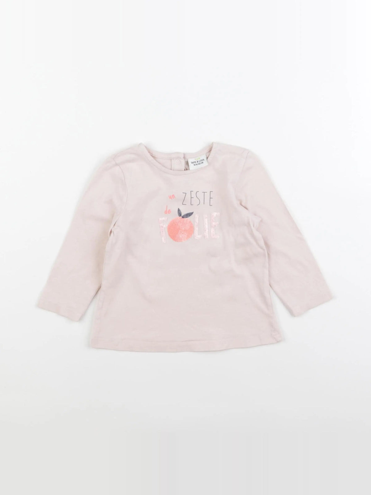 Tape à l'oeil - tee-shirt rose - 18 mois