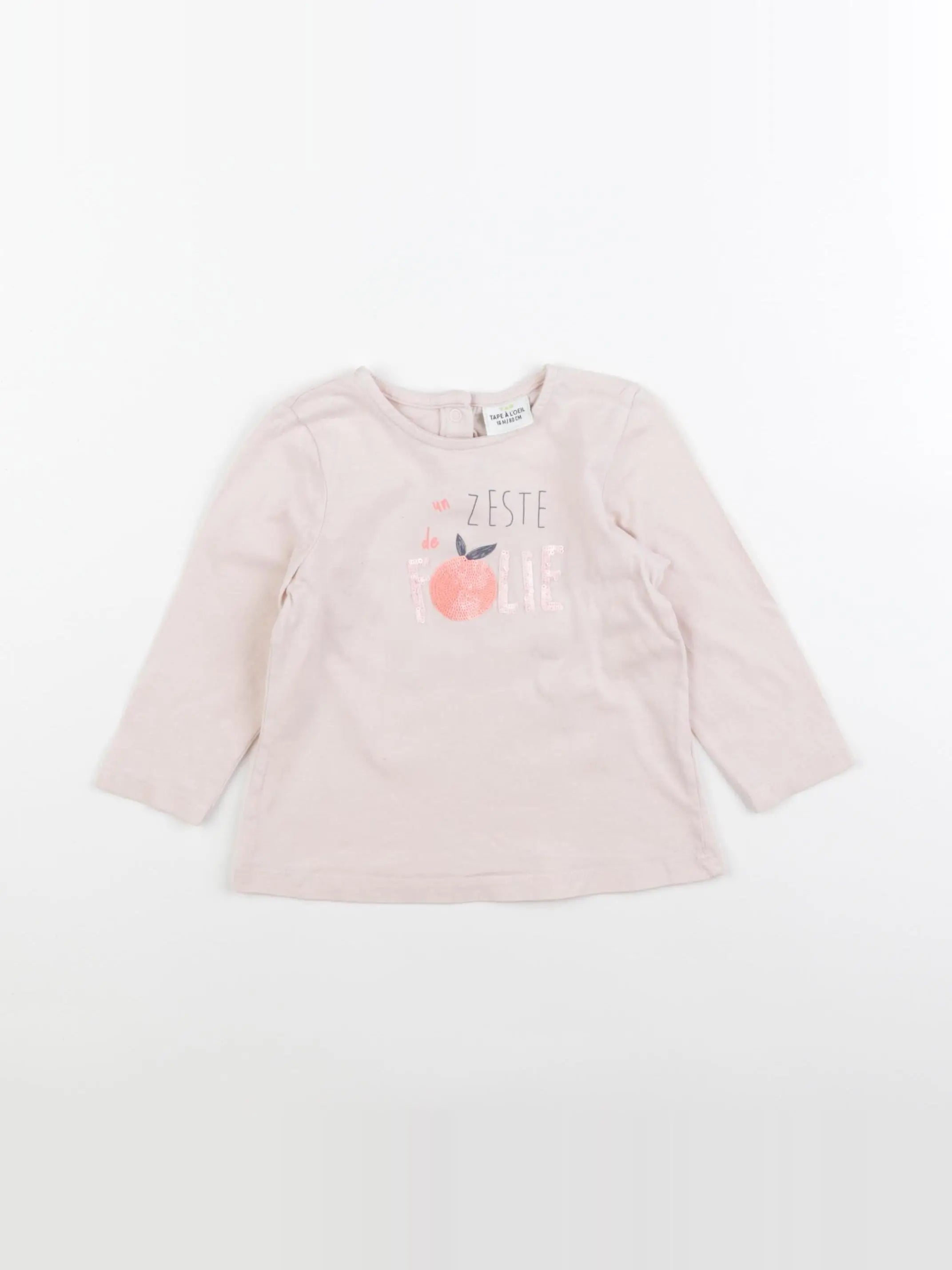 Tape à l'oeil - tee-shirt rose - 18 mois