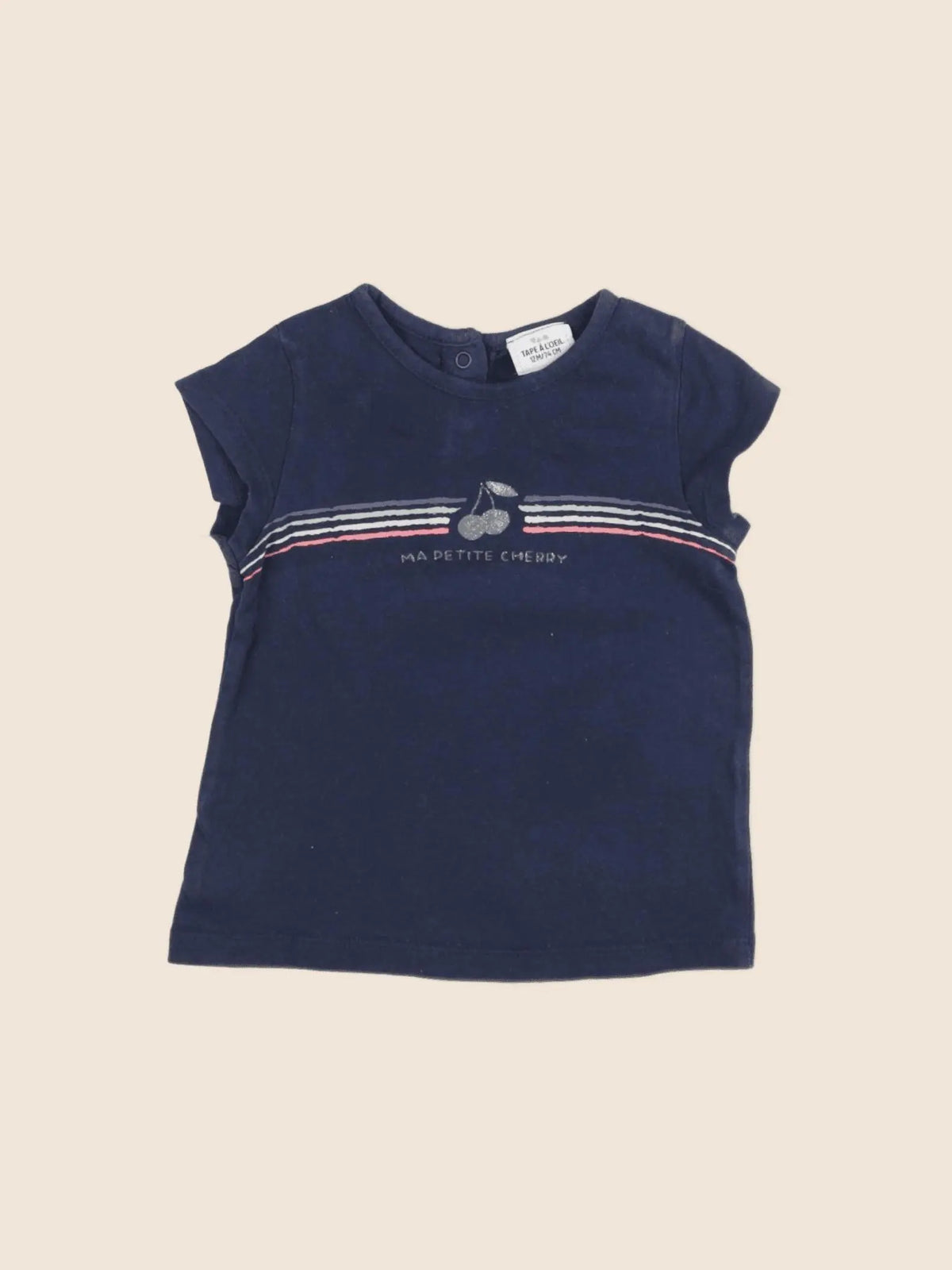 Tape à l'oeil - tee-shirt bleu - 12 mois