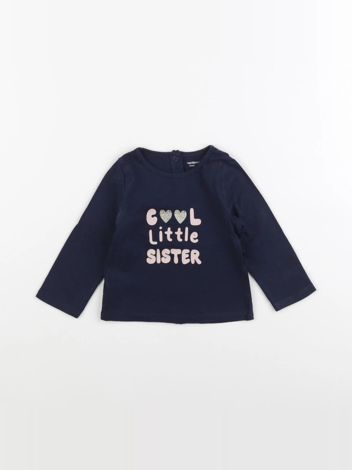 Vertbaudet - tee-shirt bleu - 6 mois