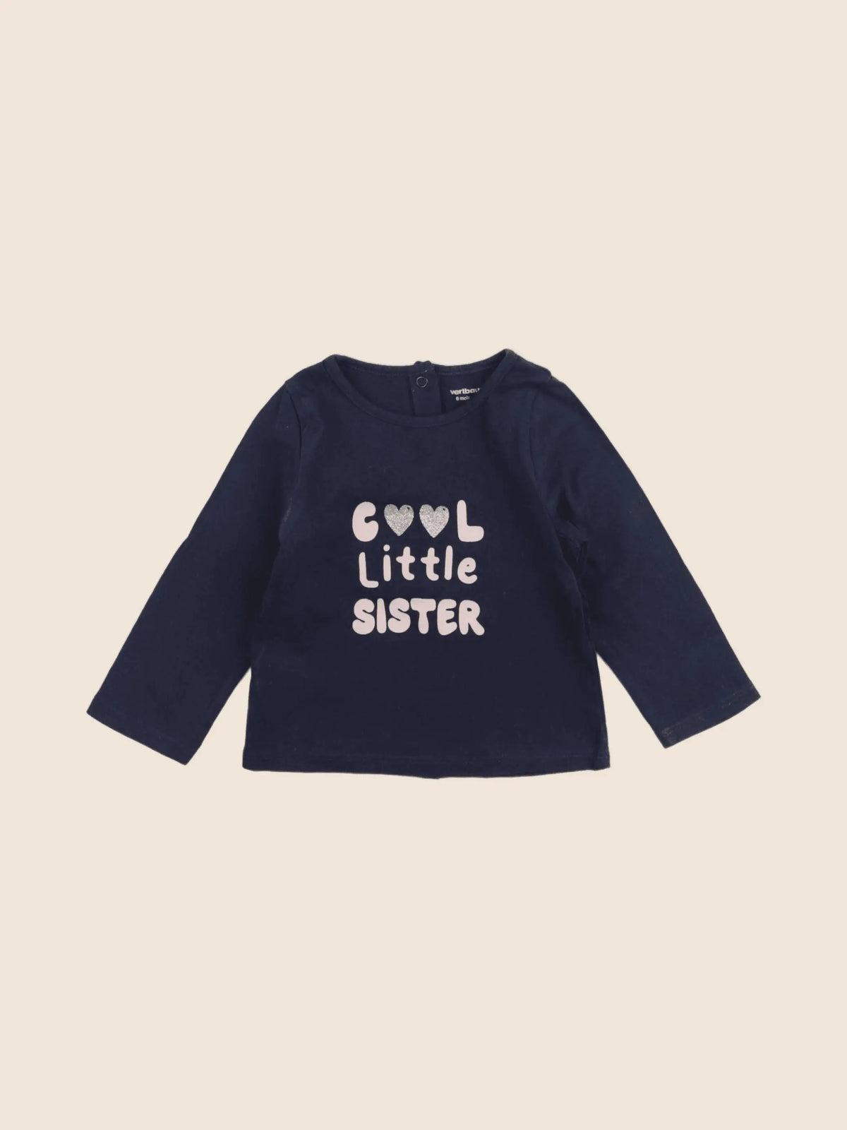 Vertbaudet - tee-shirt bleu - 6 mois