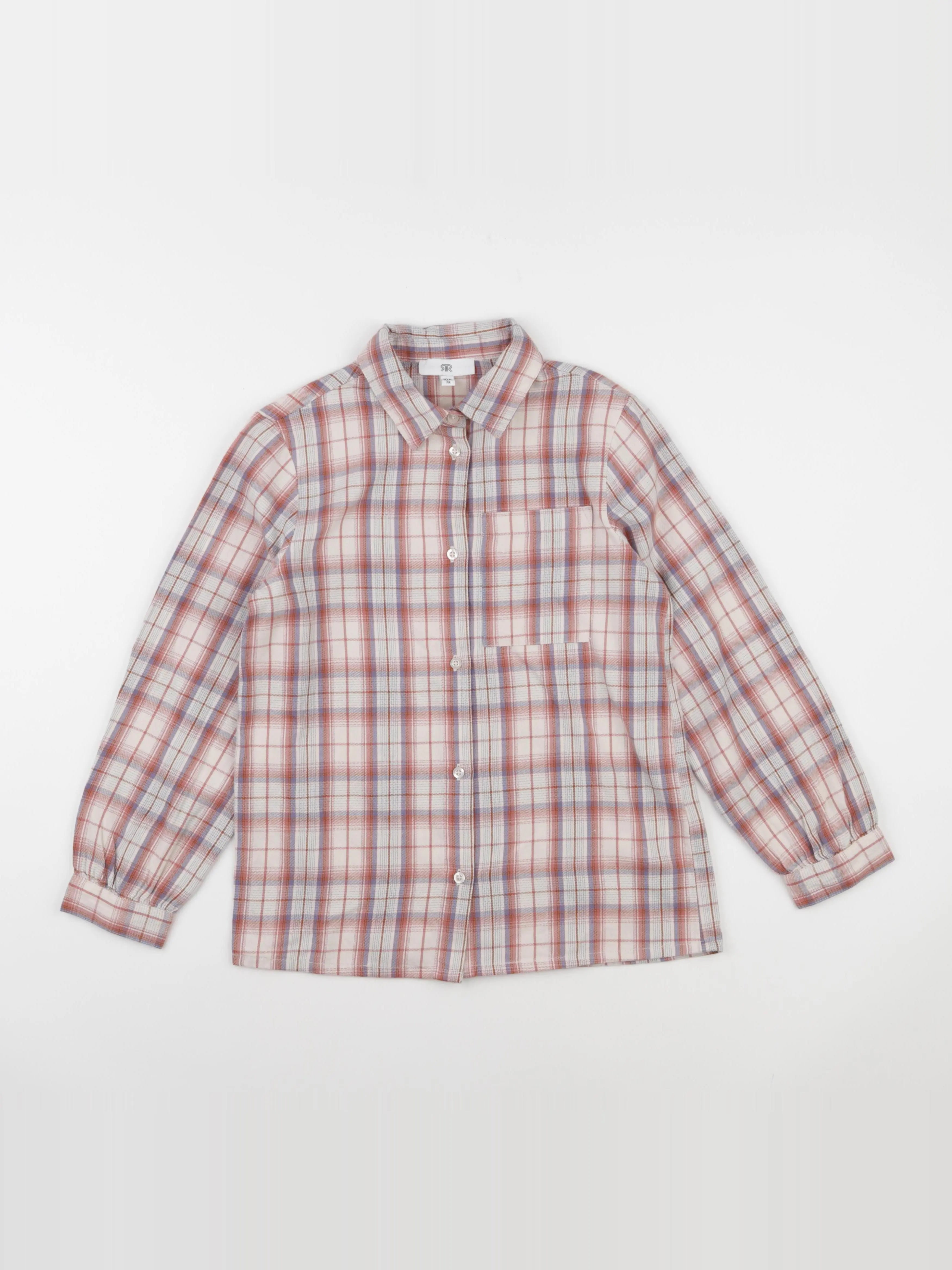 La Redoute - chemise blanc, rose - 10 ans