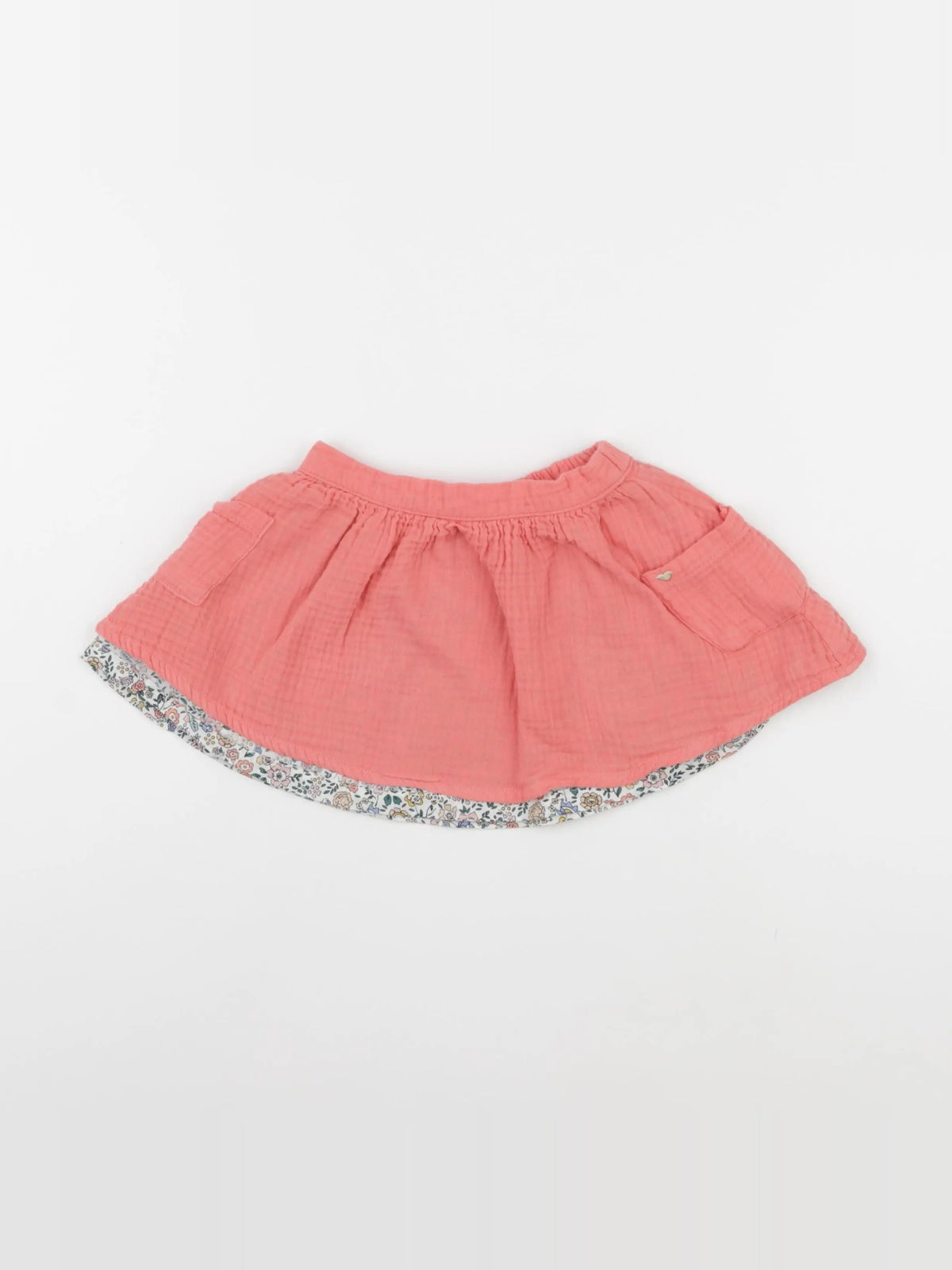 Vertbaudet - jupe orange - 2 ans