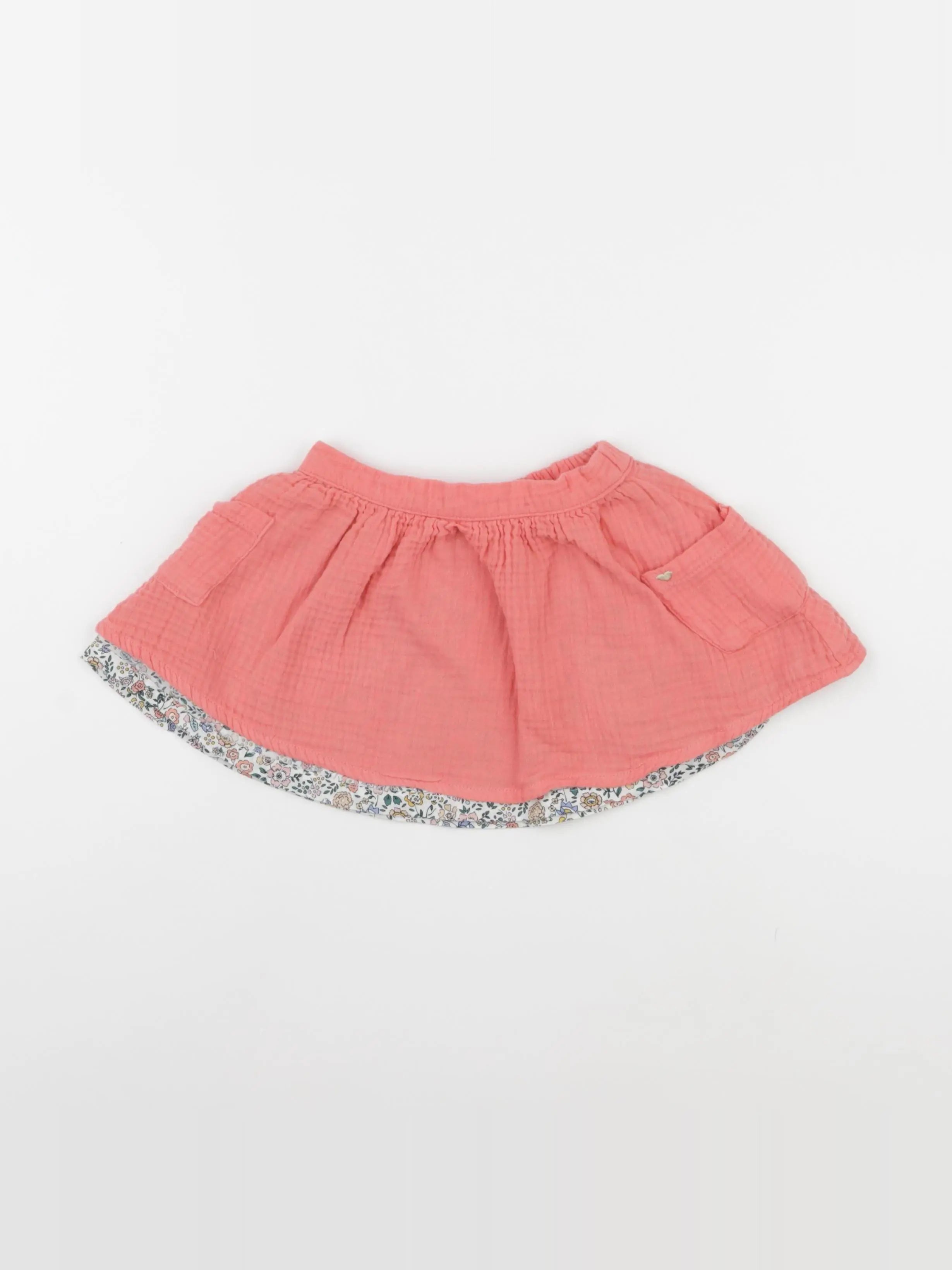 Vertbaudet - jupe orange - 2 ans