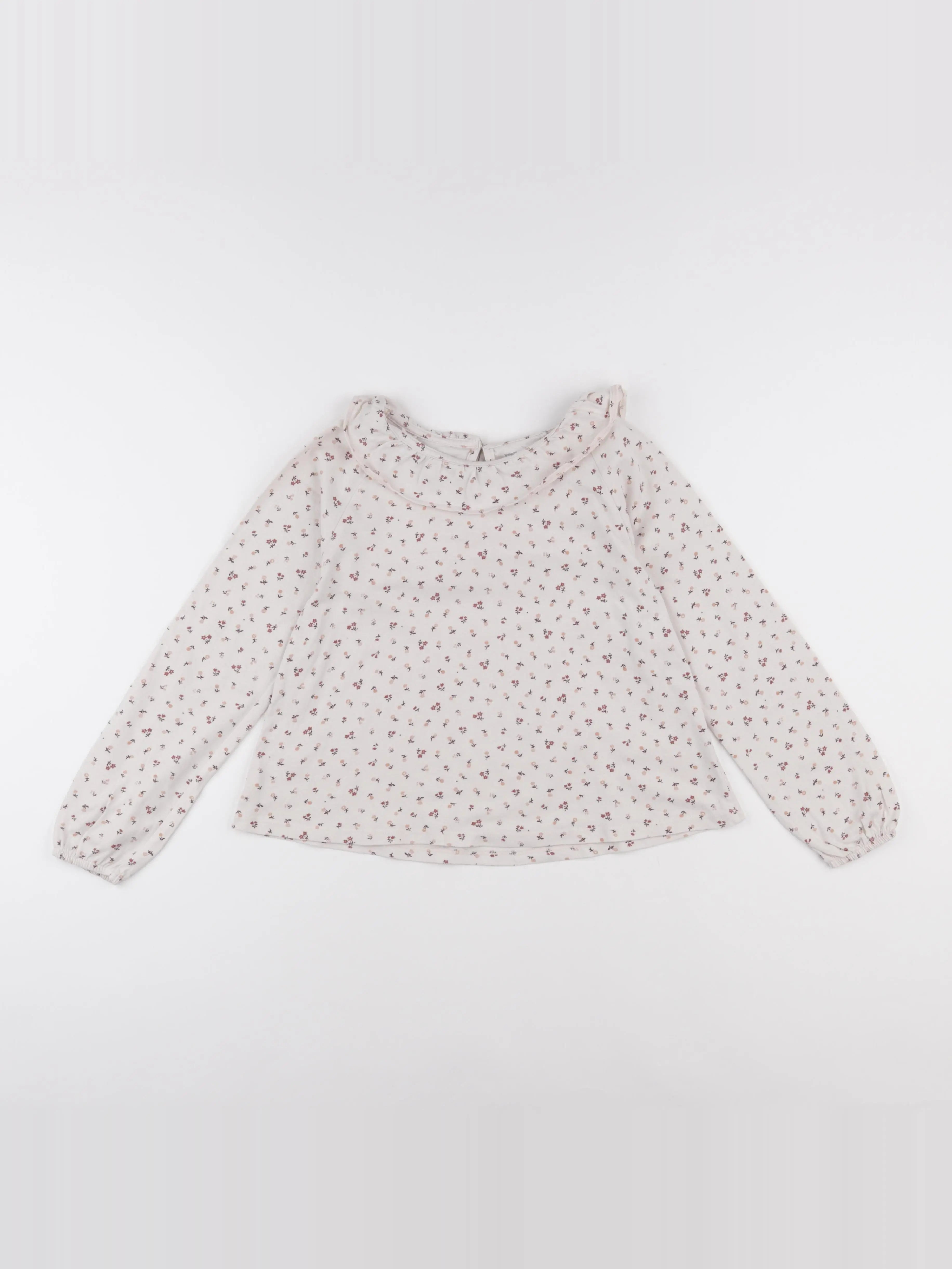 Vertbaudet - tee-shirt beige - 8 ans