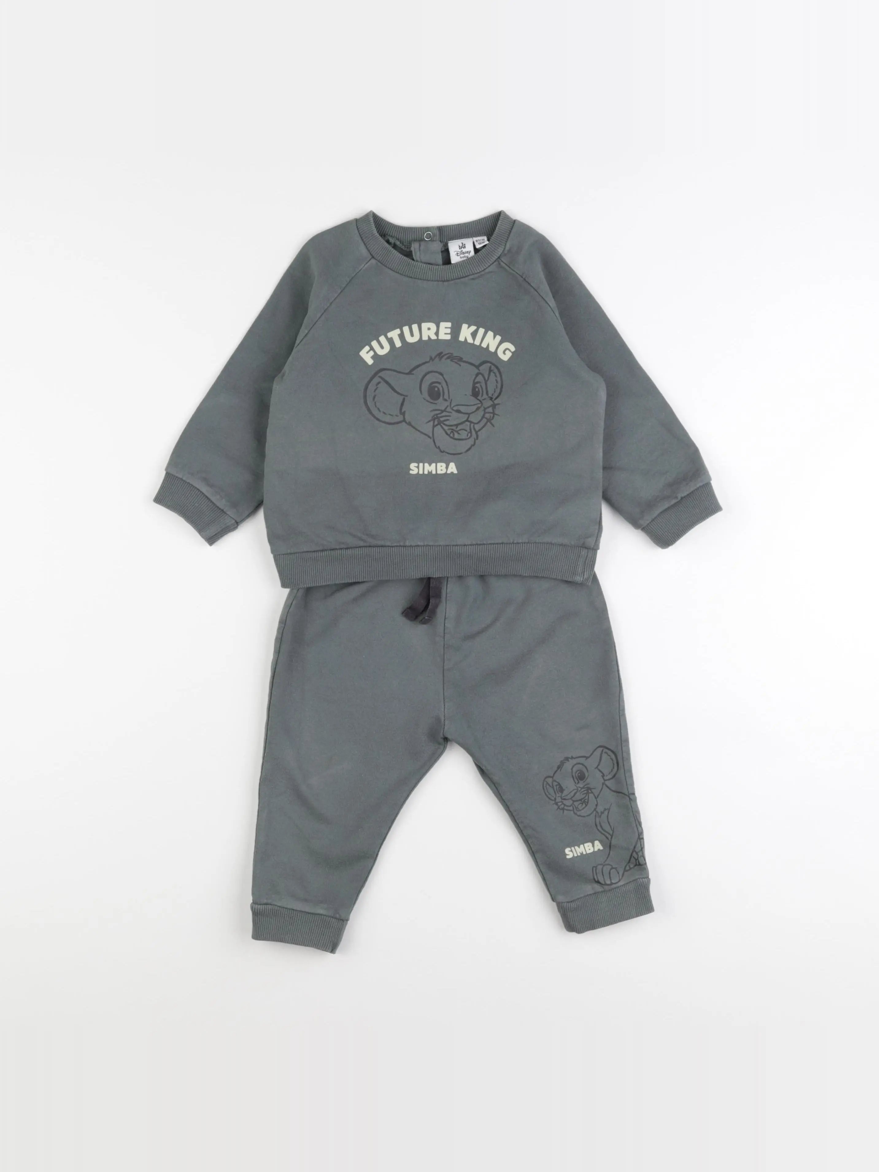 Vertbaudet - ensemble vert - 18 mois